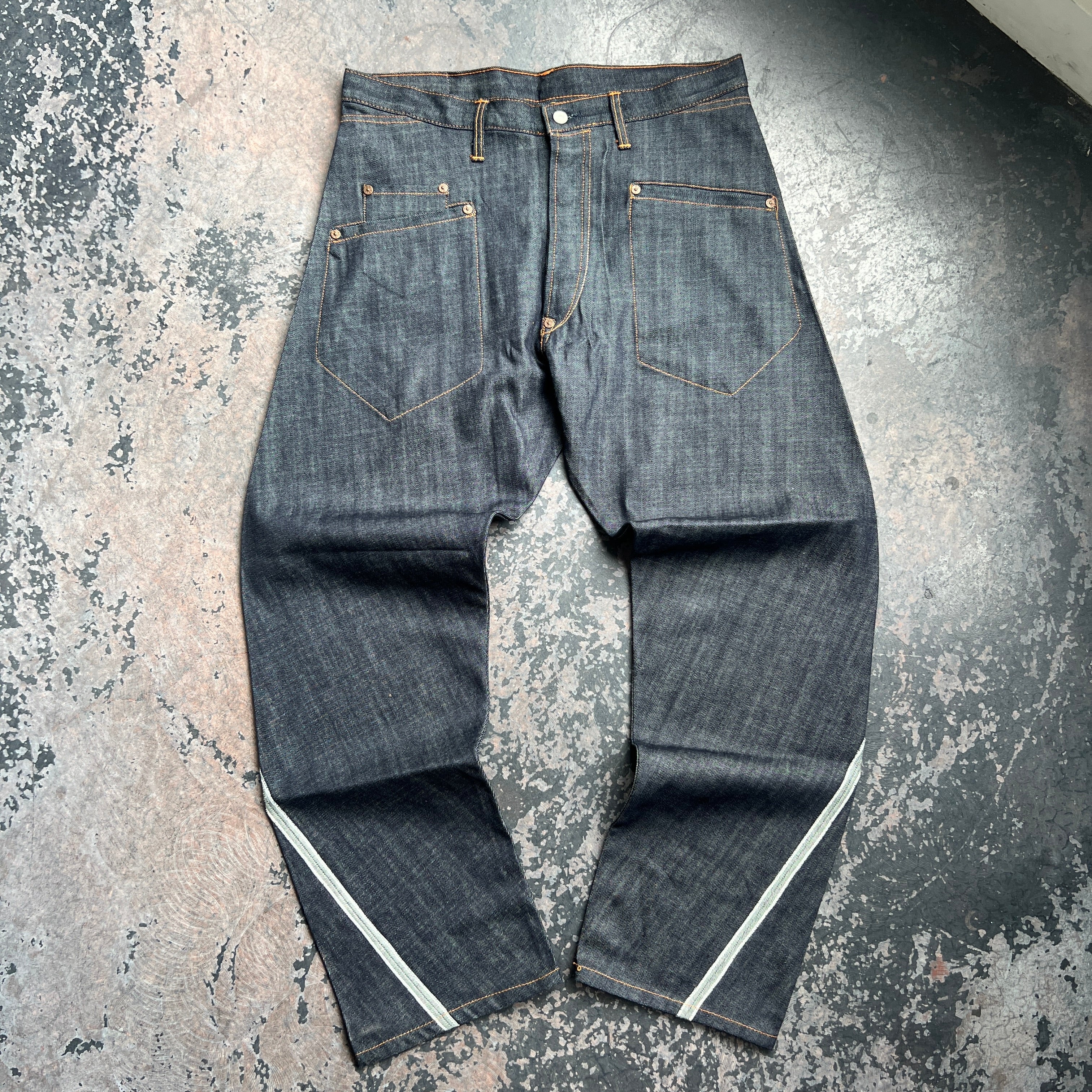 Y2K Evisu Raw Denim Jeans