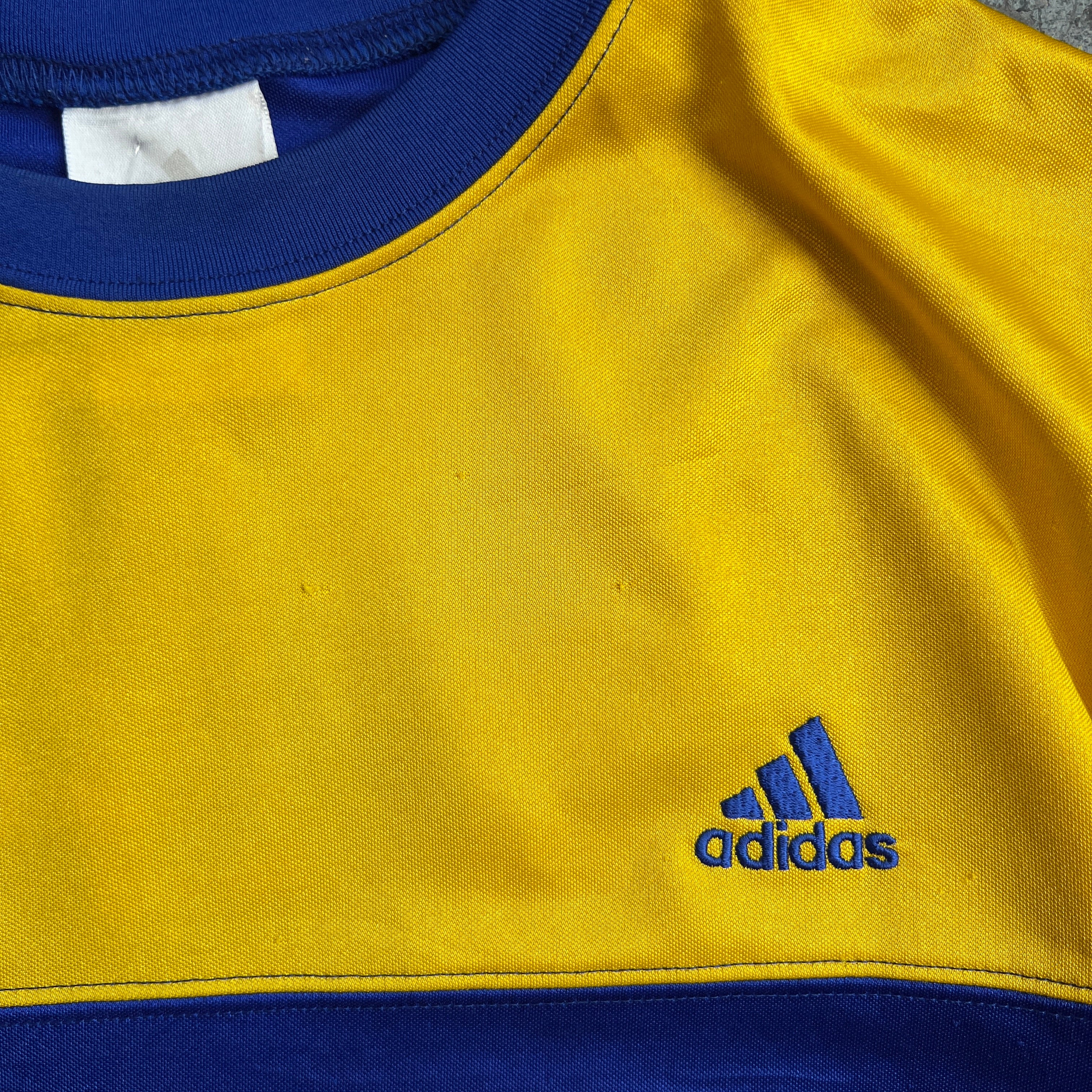 Blue and Yellow Adidas Soccer Jersey