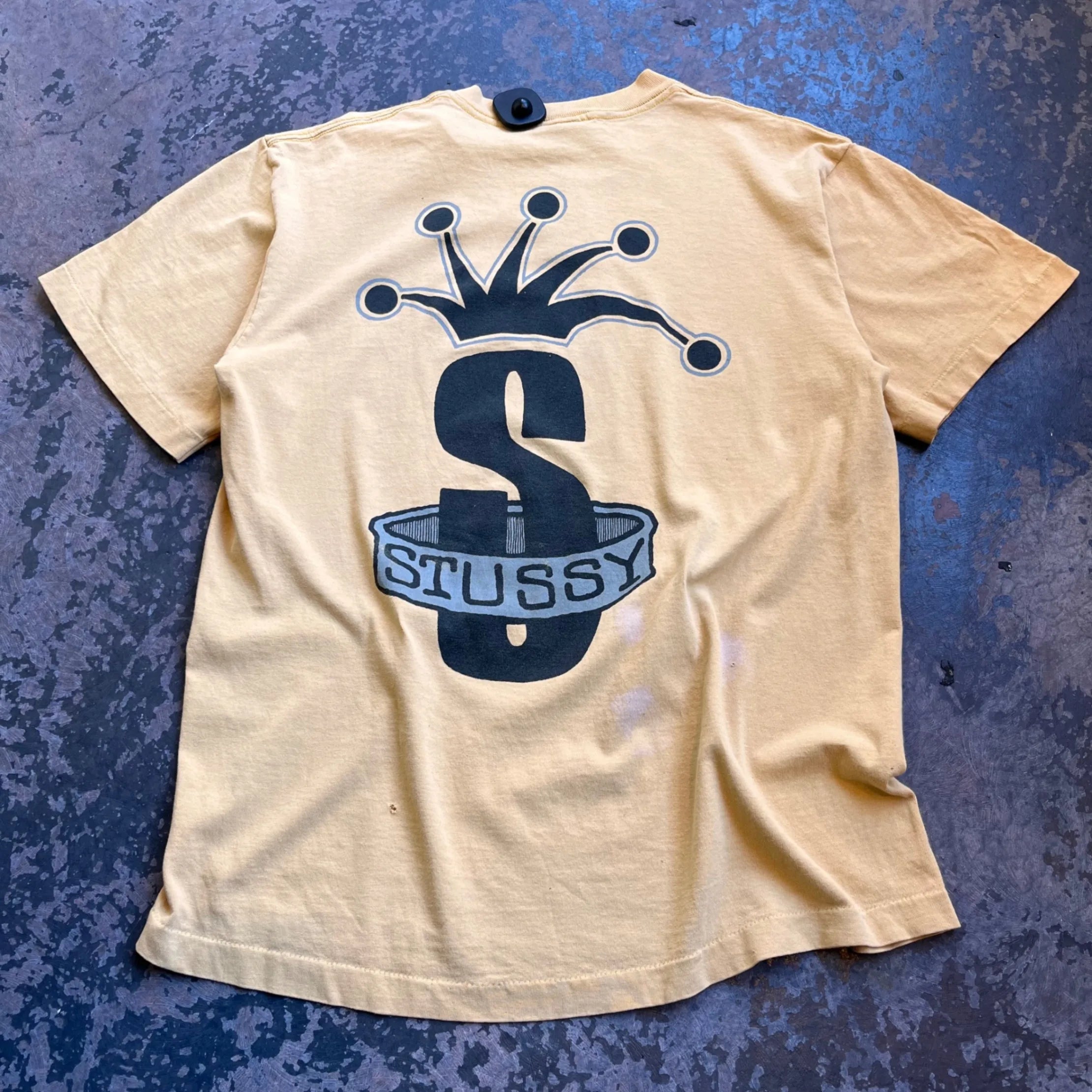 Stussy T-Shirt Beige Large T-Shirt Stussy 