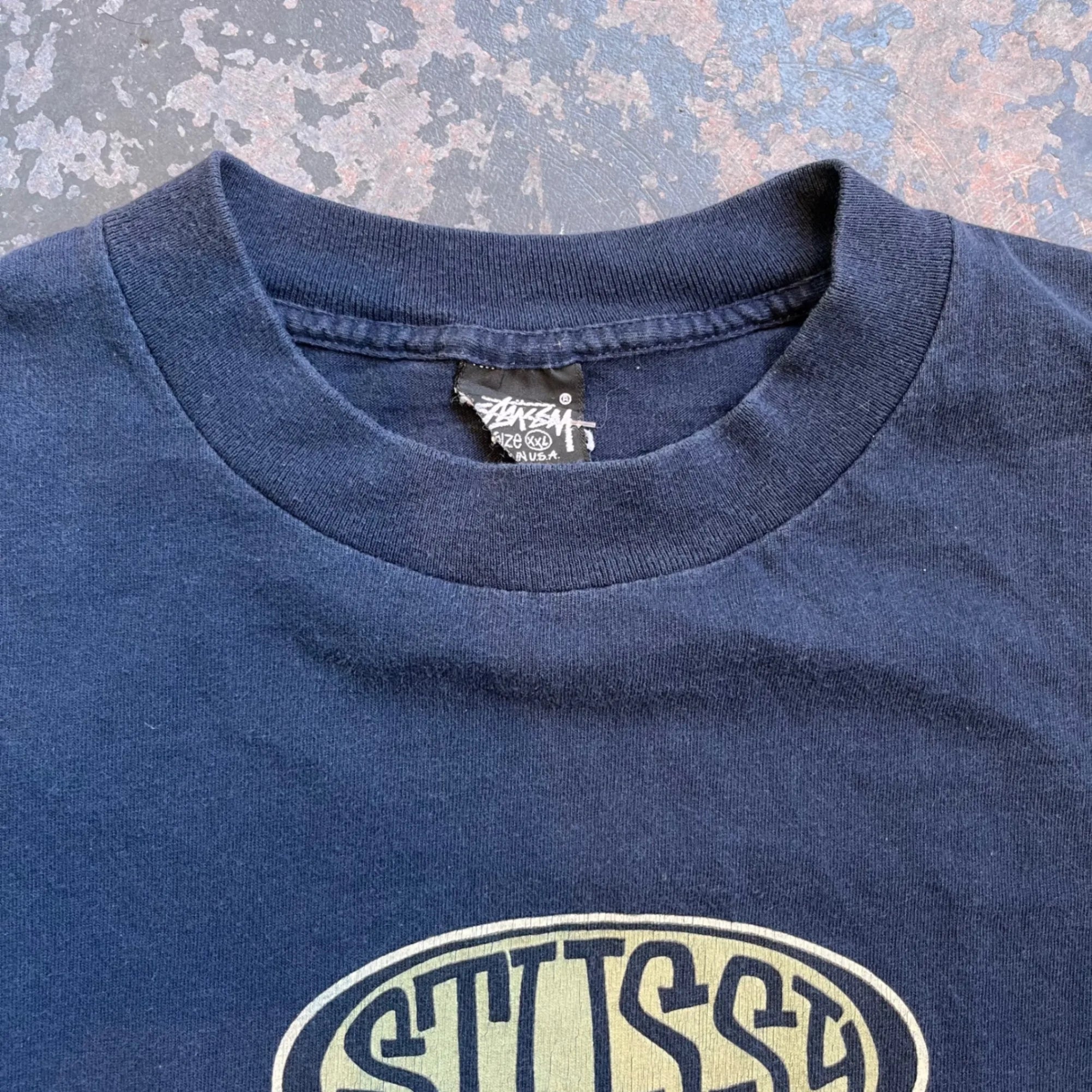 Stüssy T-shirt Navy XXL T-shirt Stüssy 