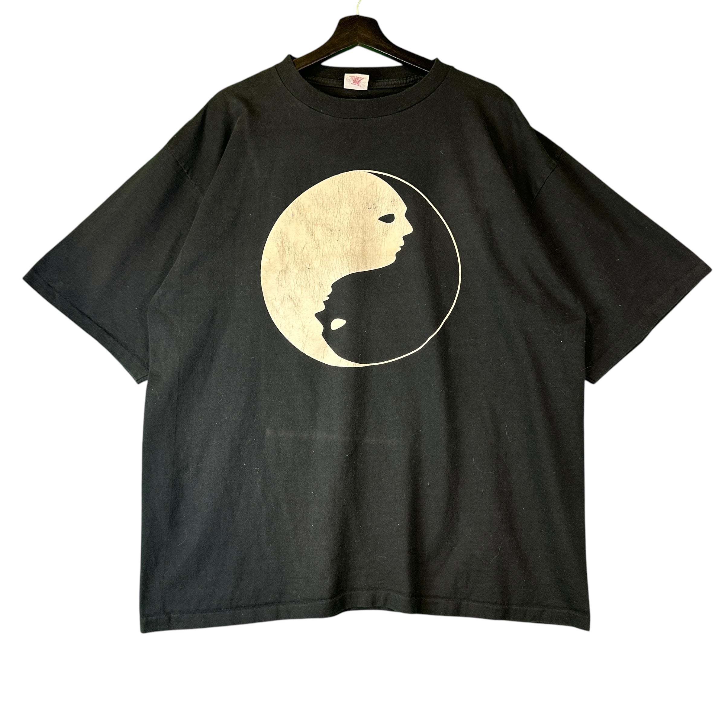 Vintage Yingyang Faces T Shirt - XXL