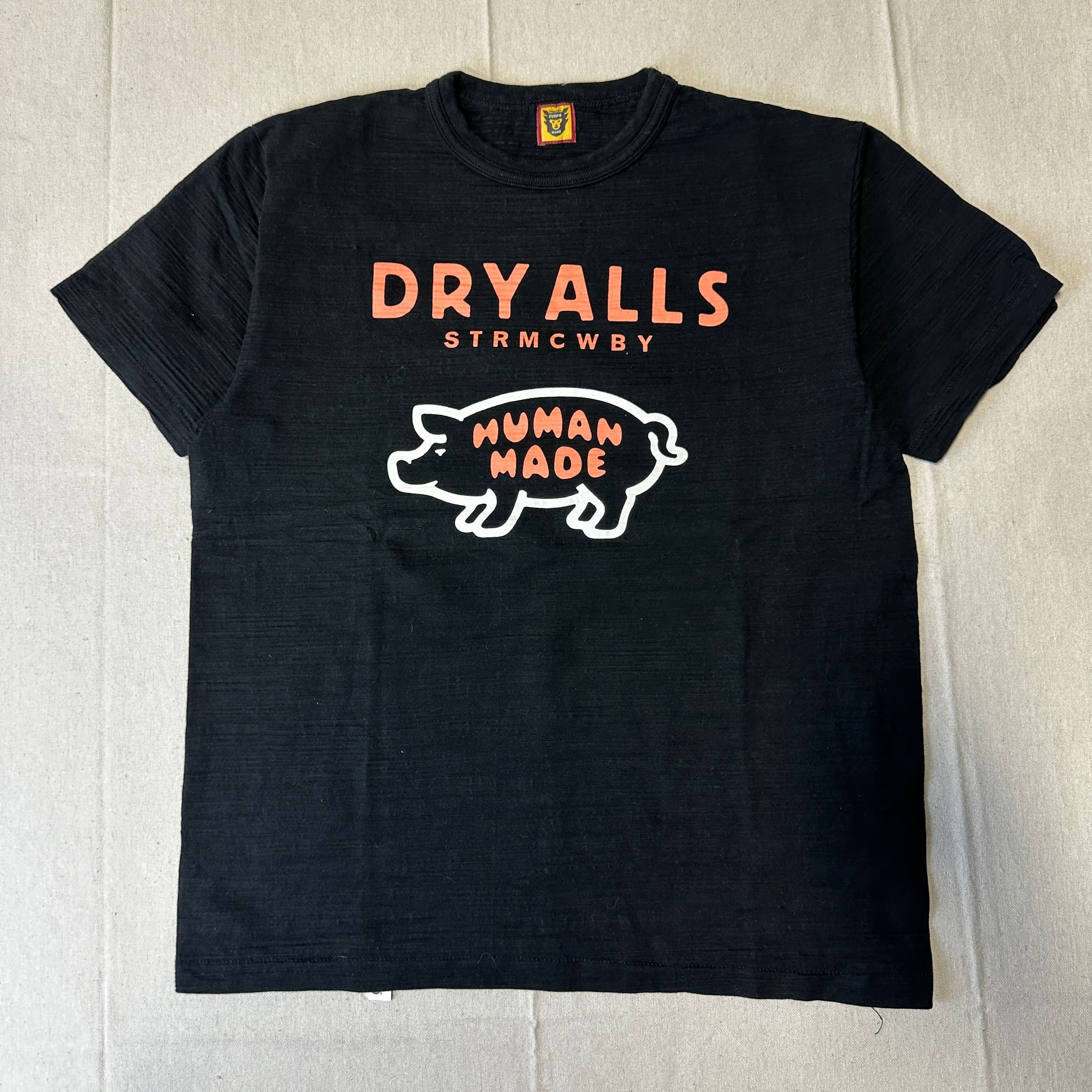 Vintage Human Made Dry Alls Pig Graphic T-Shirt Size Medium