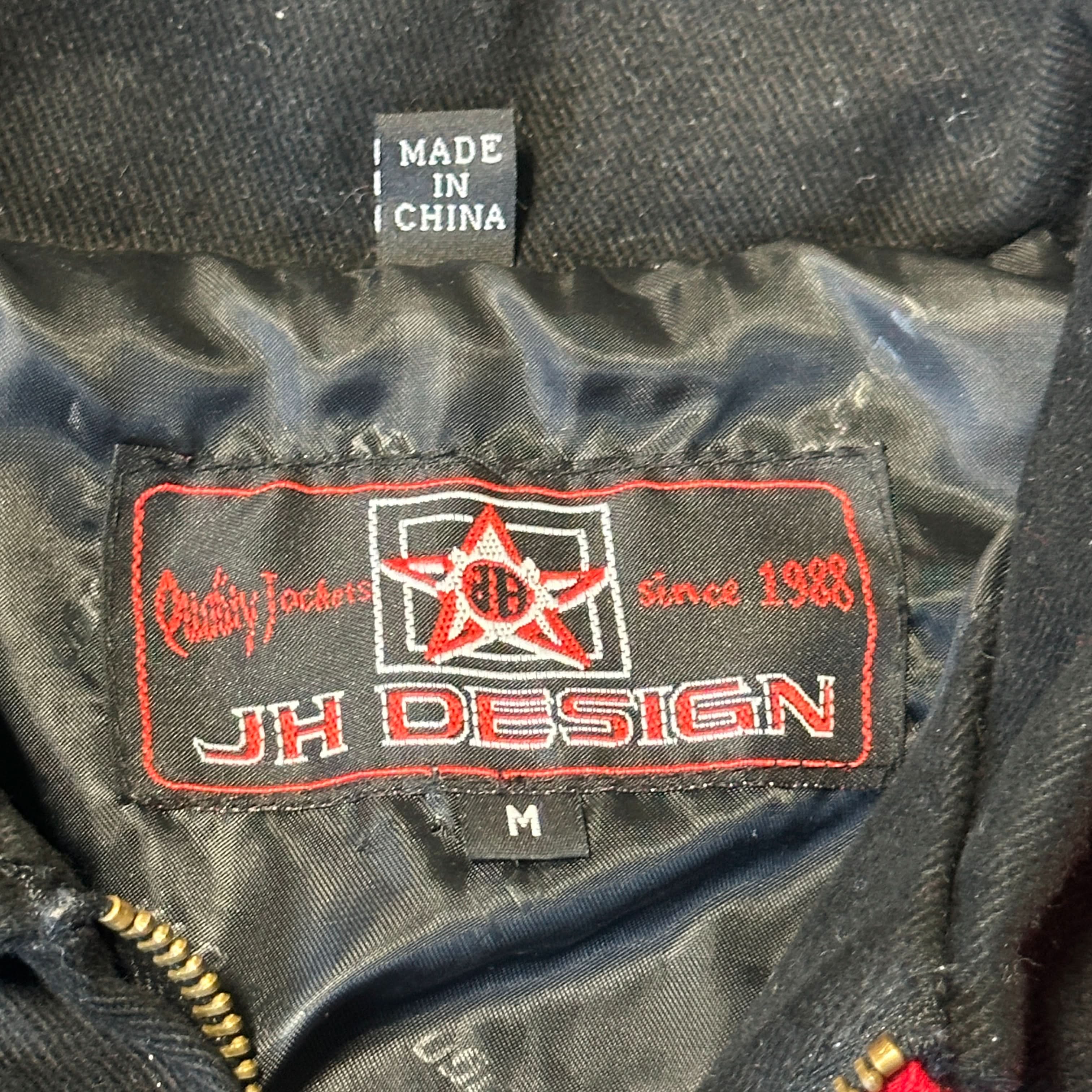 Vintage JH Design Betty Boop Embroidered Two-Tone Jacket Size M womens