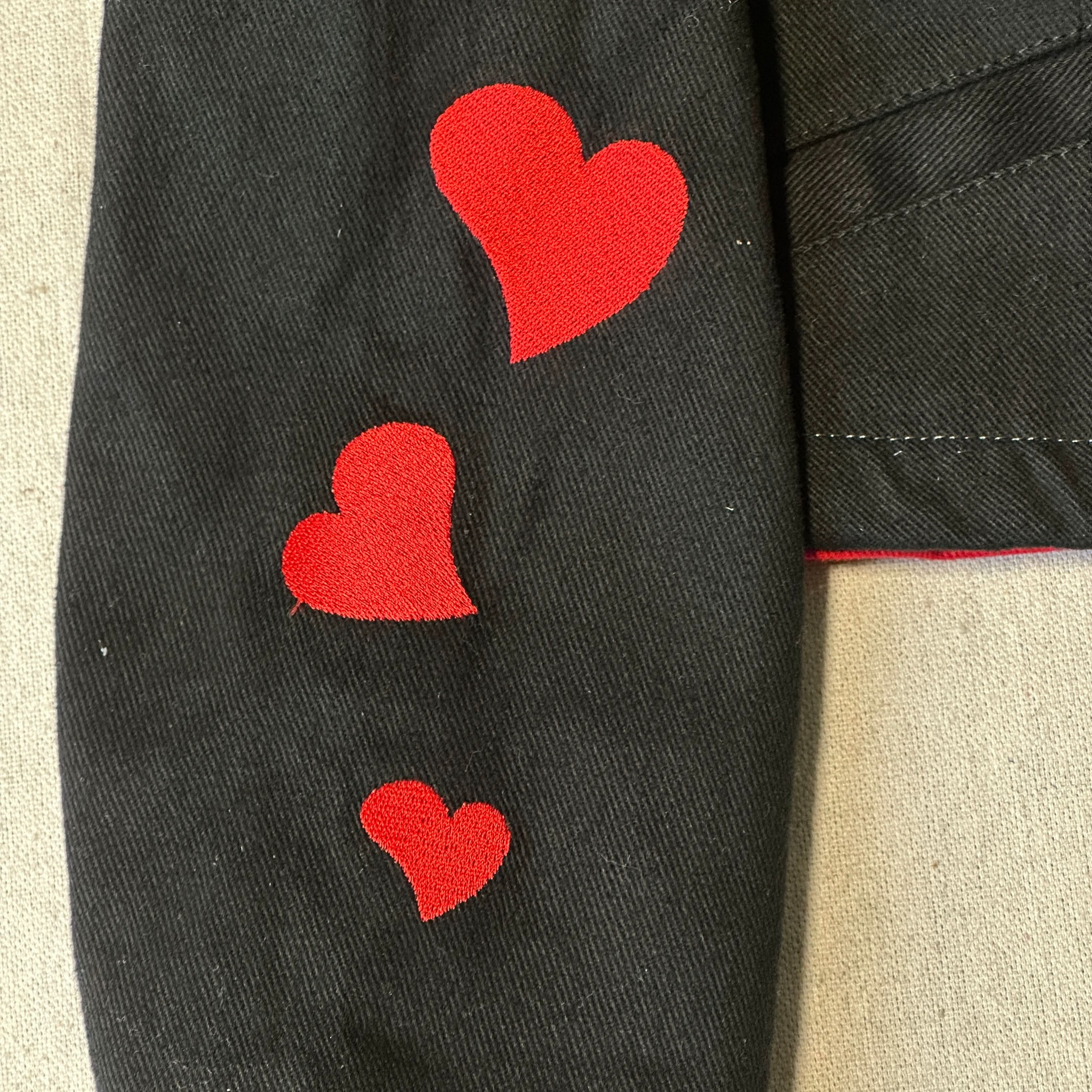 Vintage JH Design Betty Boop Embroidered Two-Tone Jacket Size M womens