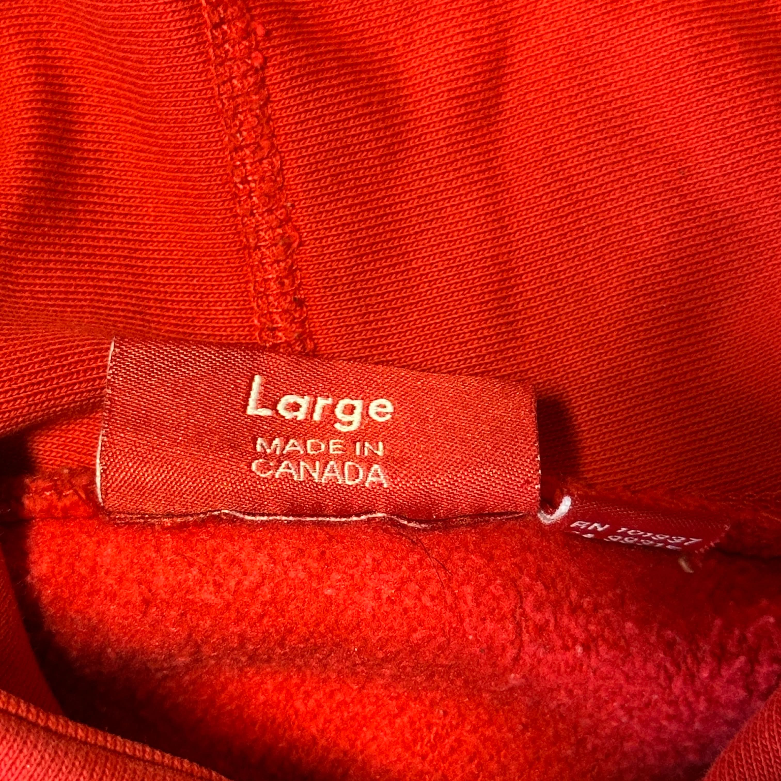 Vintage Supreme Box Logo Red Hoodie Size Large
