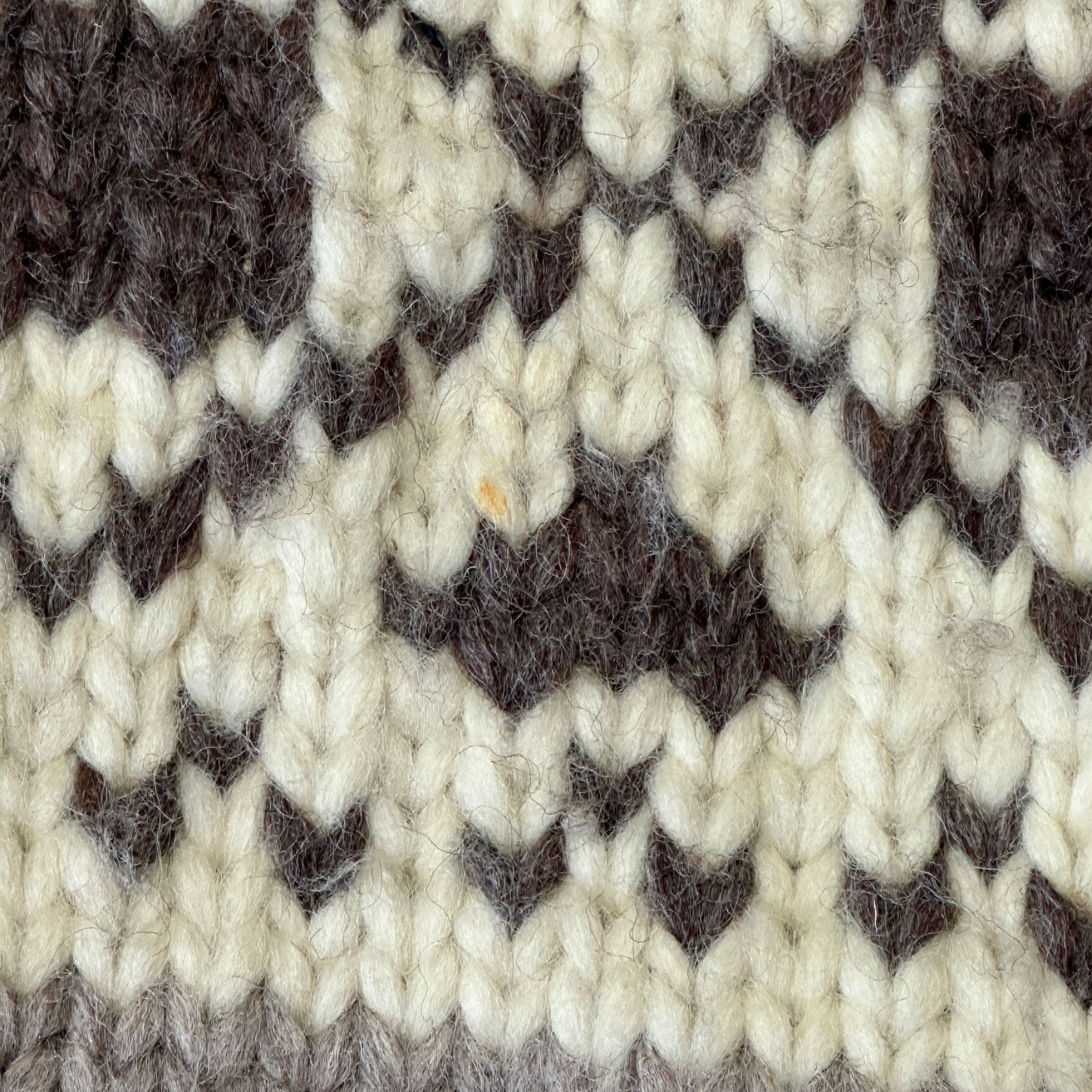 Vintage Mary-Ann Hand Knit Cowichan Zip Sweater Size M