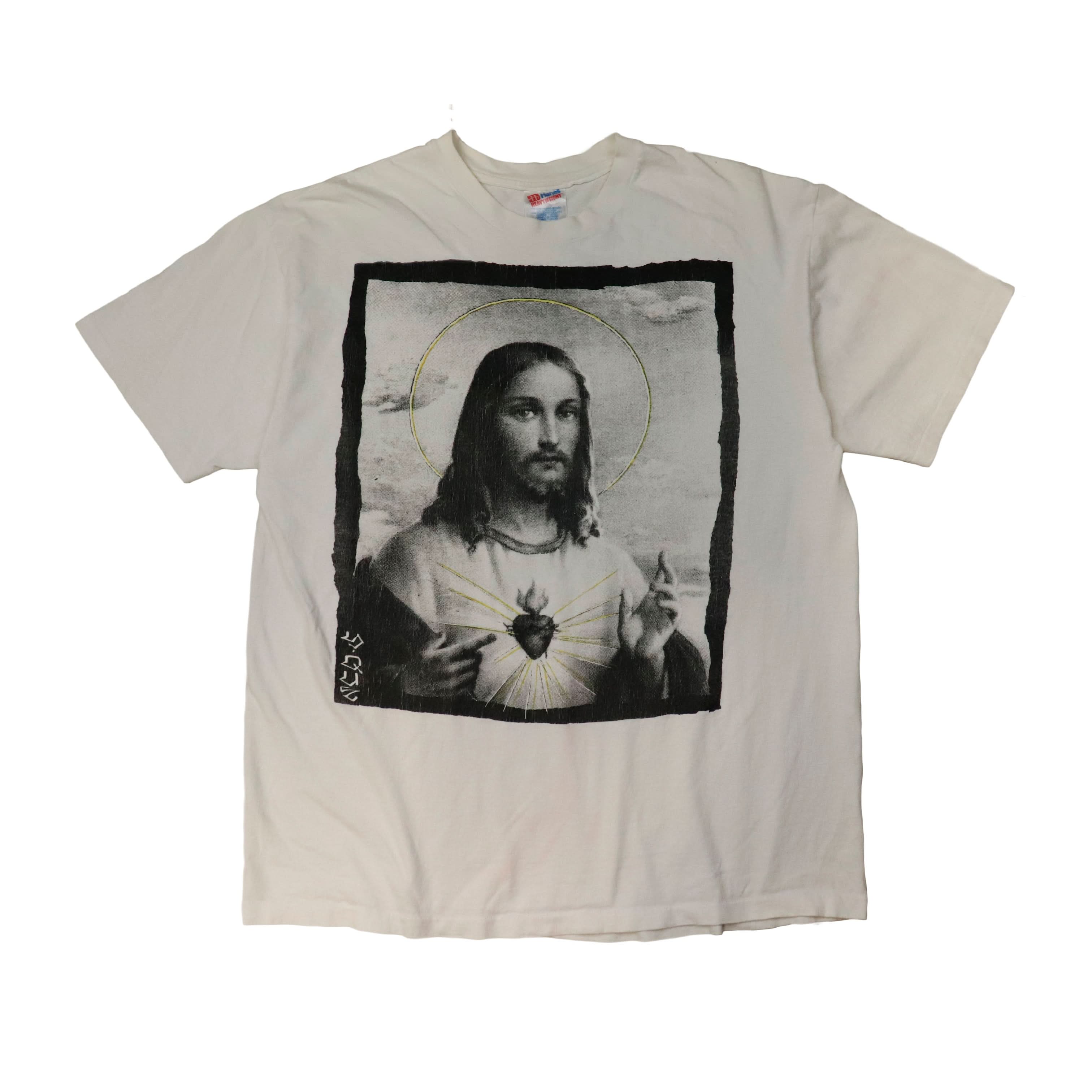 Vintage 80s Hanes Jesus Christ Graphic T-Shirt Size XL