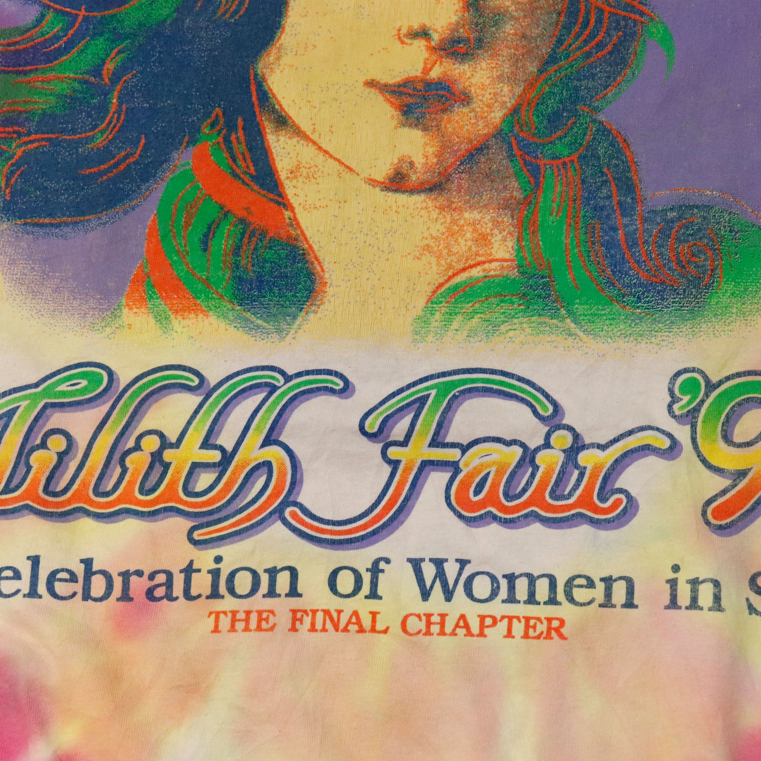 Vintage Delta Lilith Fair 1999 Tie Dye Graphic T-Shirt Size XL