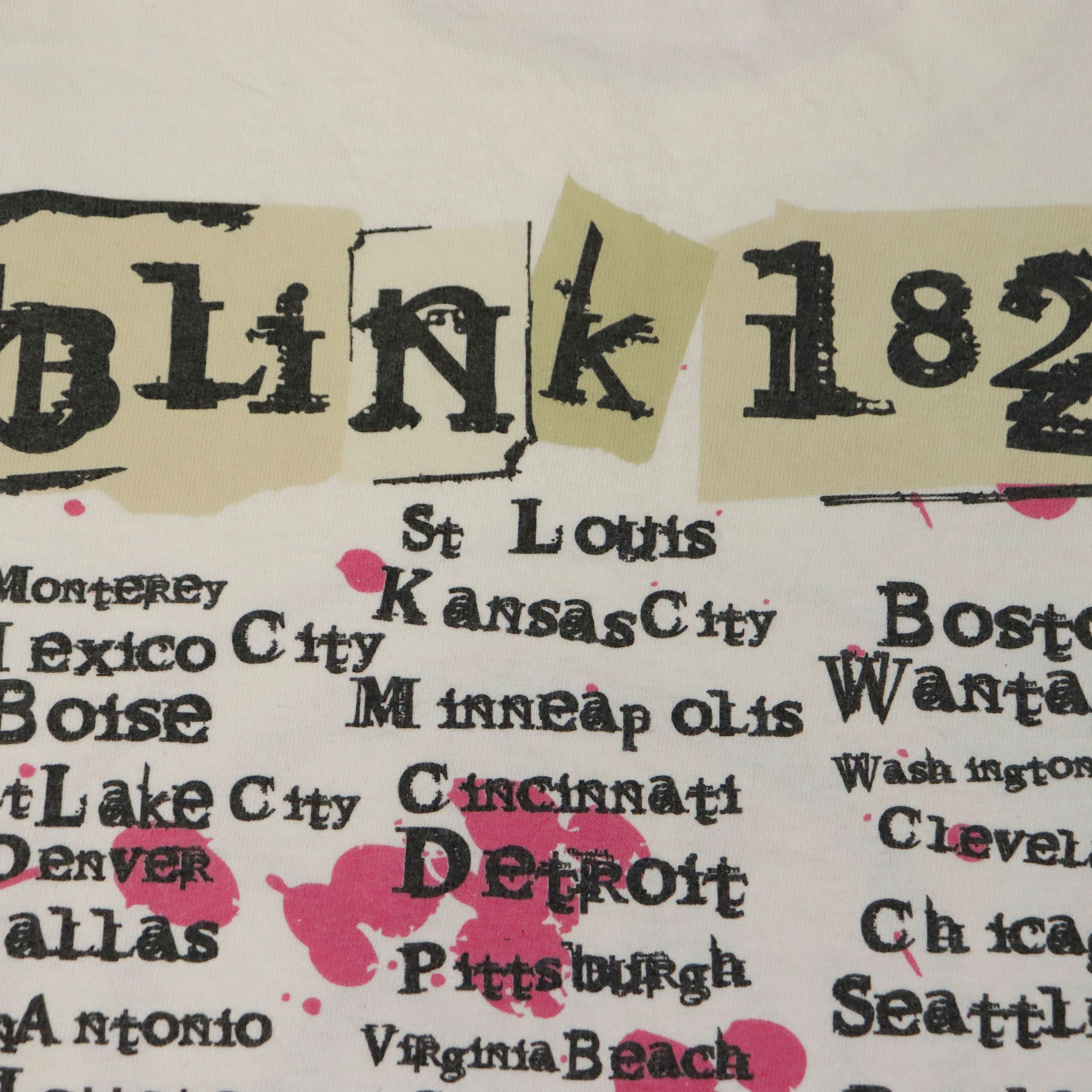 Vintage Blink-182 2004 North American Tour Graphic T-Shirt Size M