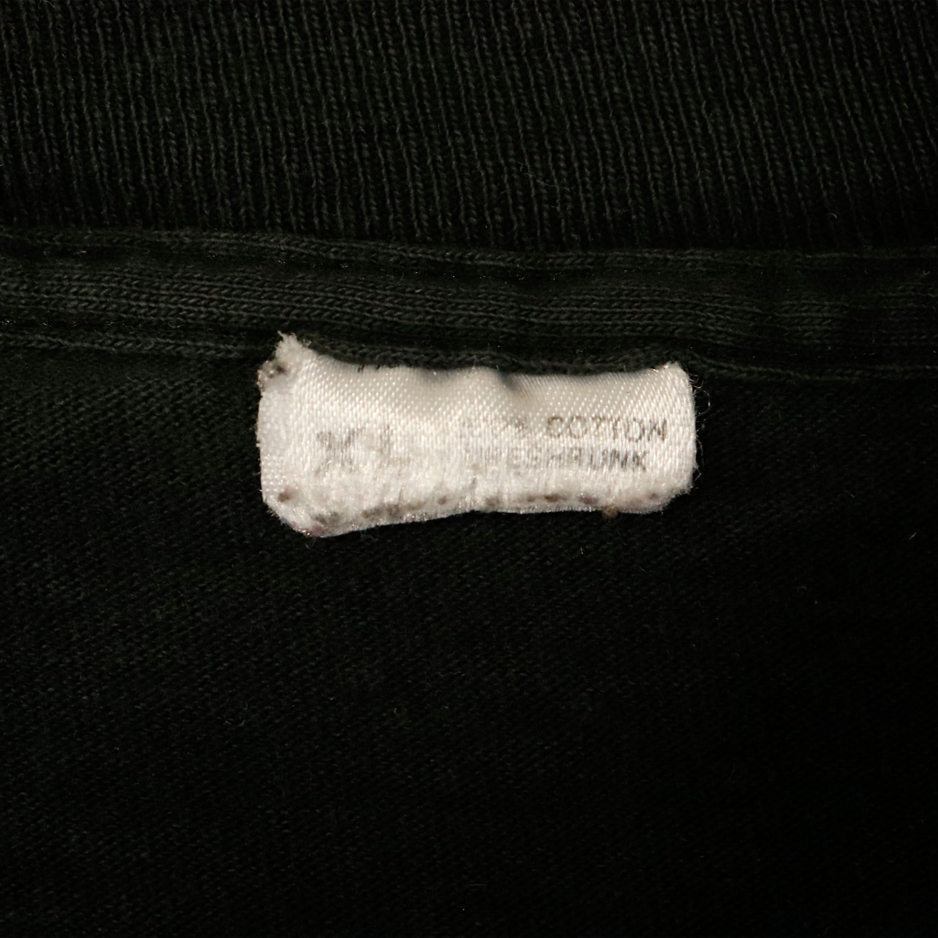 Vintage Wayne's World Embroidered Black T-Shirt Size XL