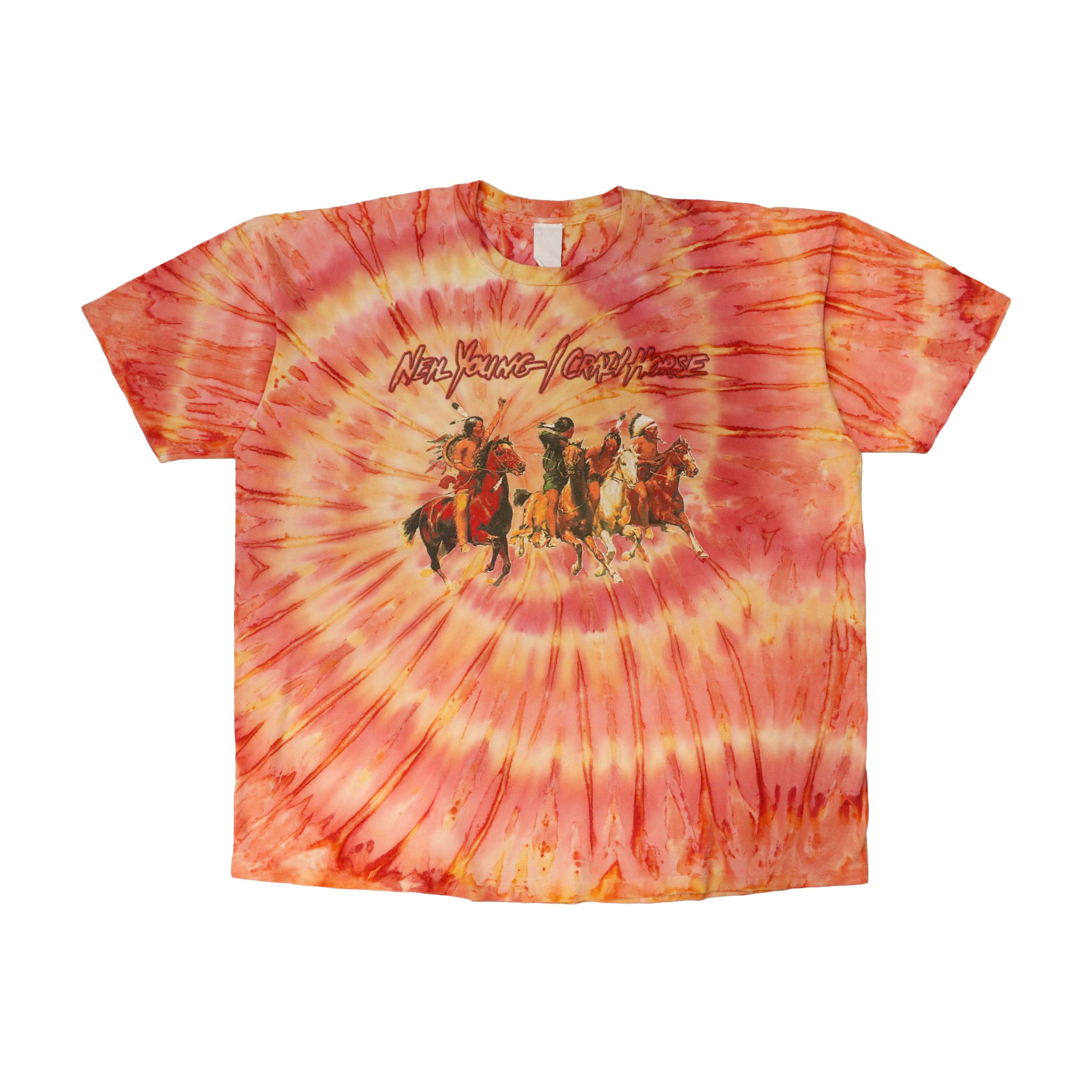 Vintage 1996-1997 Neil Young Crazy Horse Tie-Dye World Tour T-Shirt Size N\A