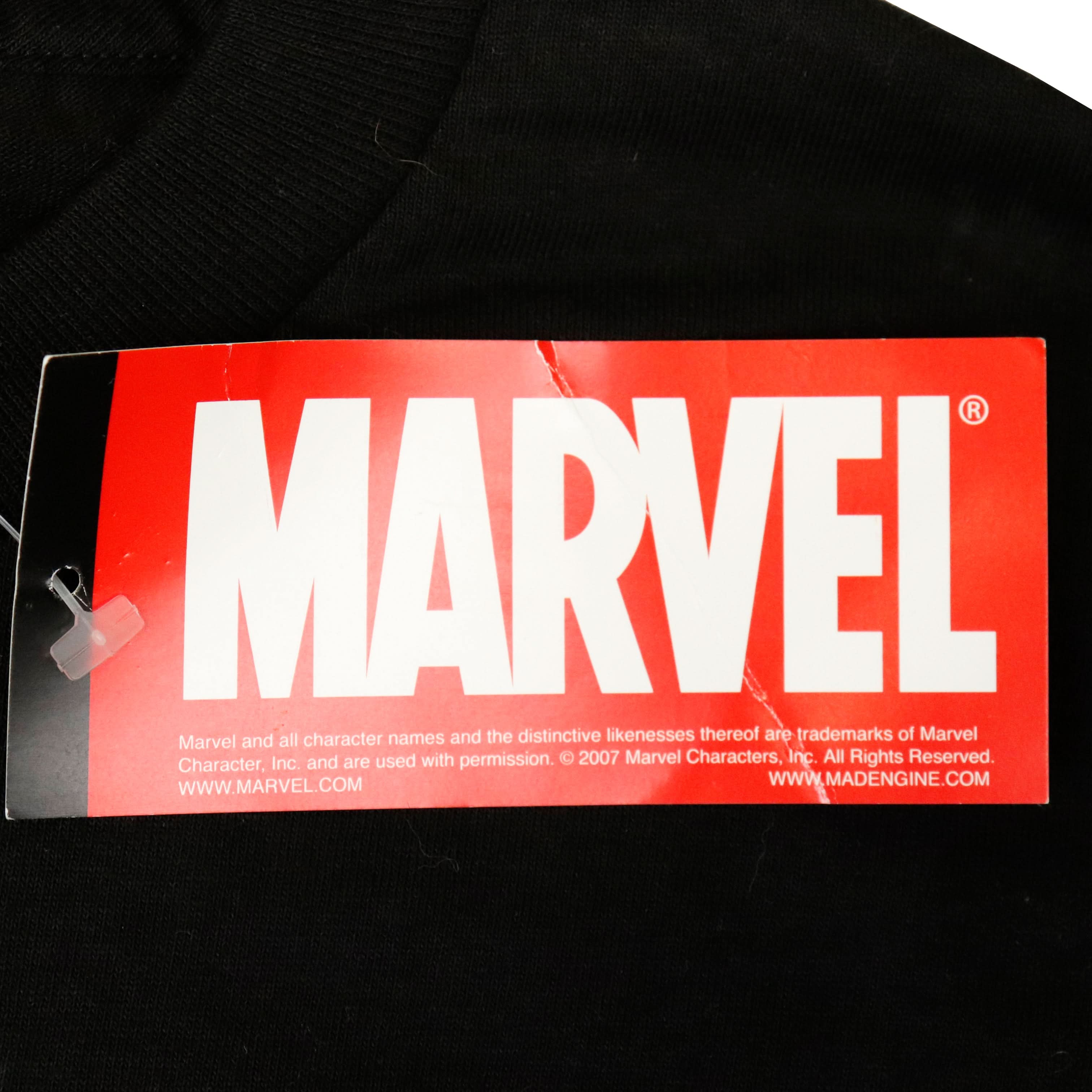 Vintage Marvel Mad Engine Ghostly Skull Graphic T-Shirt Size XL