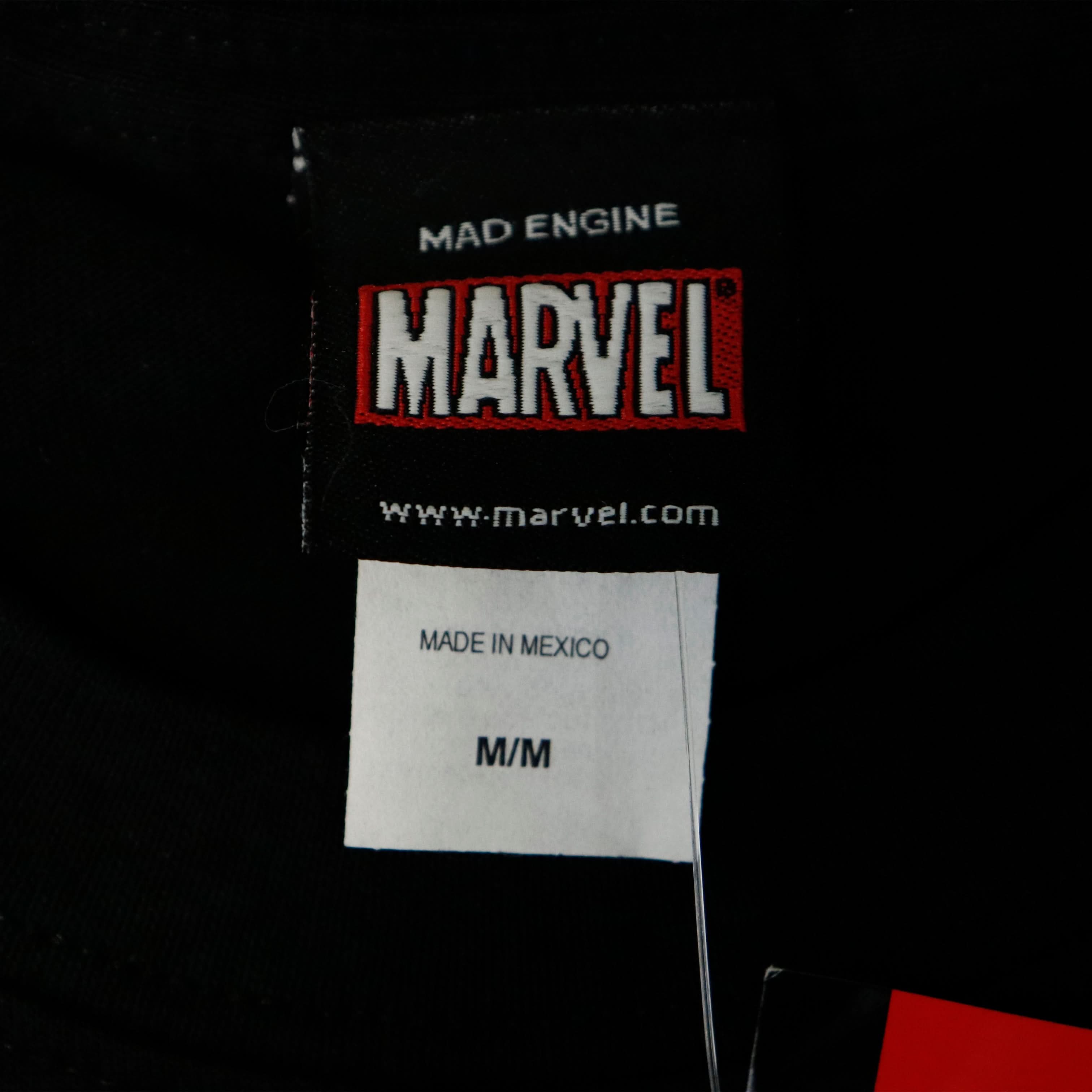 Vintage 2010 Marvel Mad Engine Deadpool Graphic T-Shirt Size M