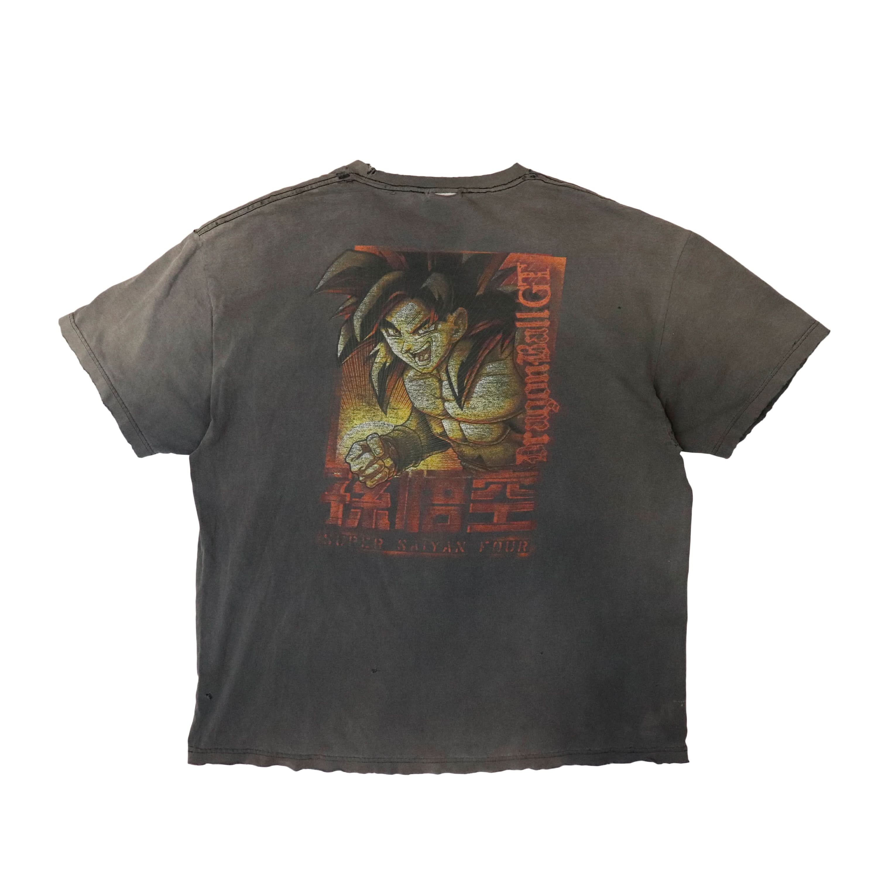 Vintage Dragon Ball GT Faded Graphic T-Shirt Size 2XL 90s