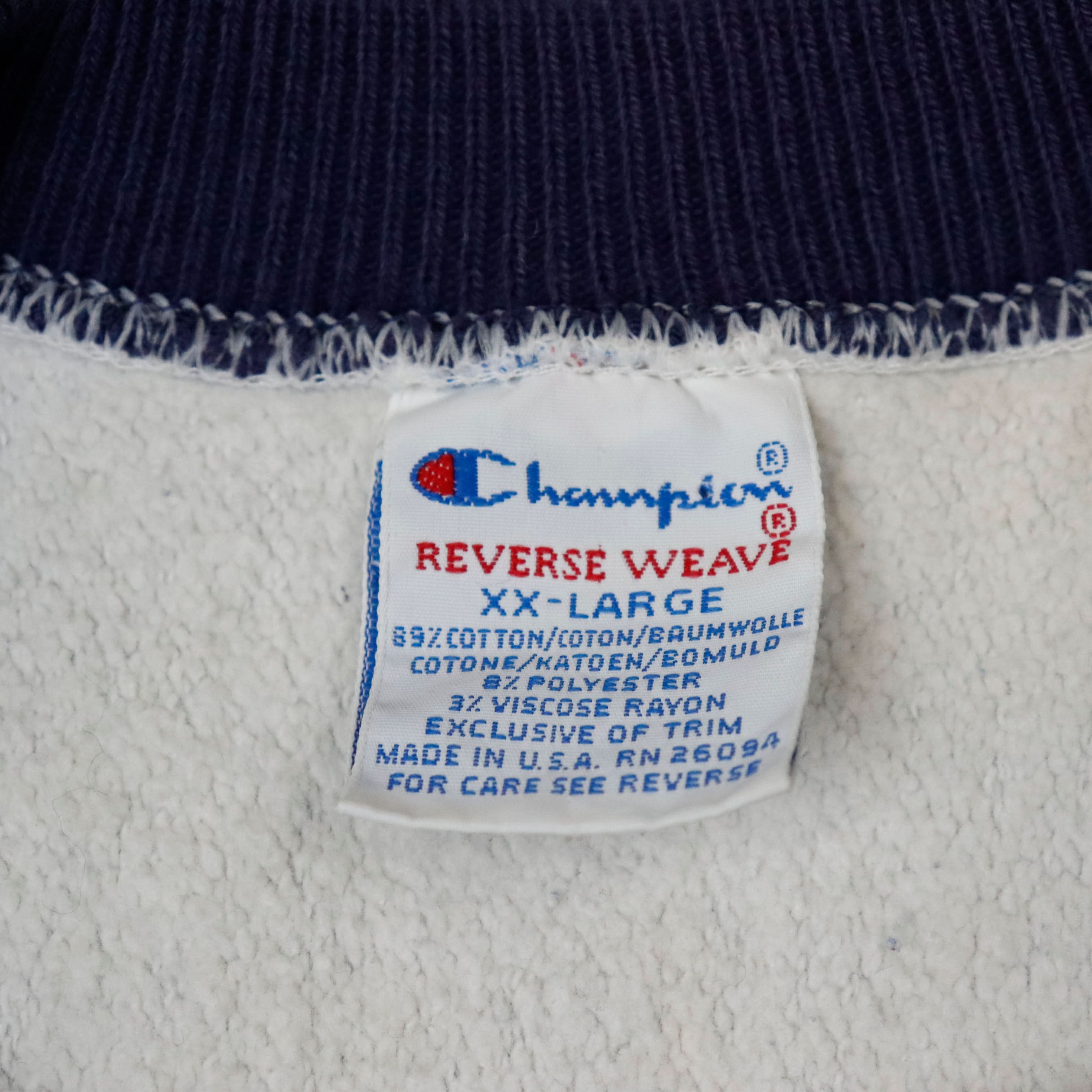 Vintage Champion Reverse Weave Embroidered Sweatshirt Size XXL