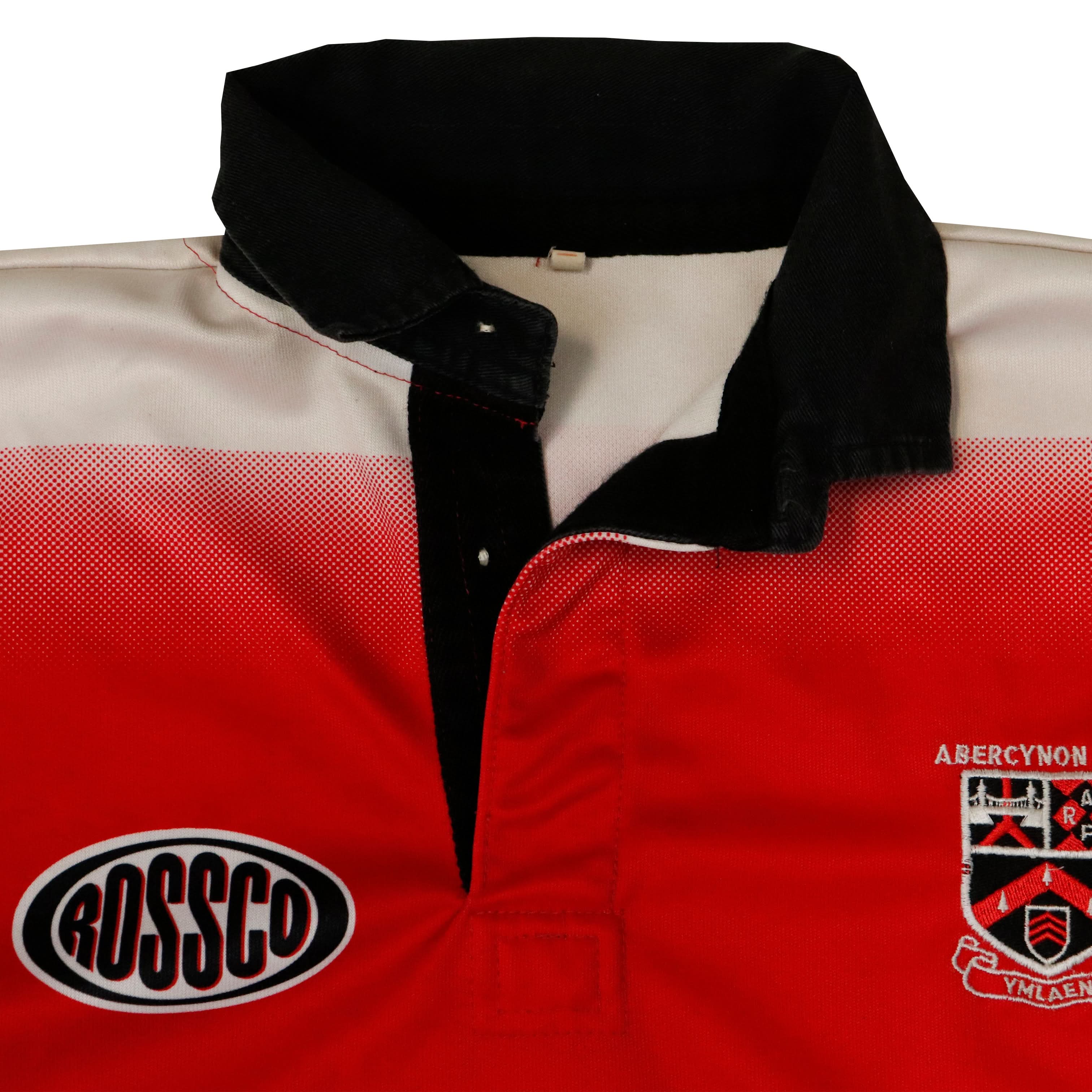 Vintage Rossco Abercynon RFC Gradient Rugby Shirt Size XL