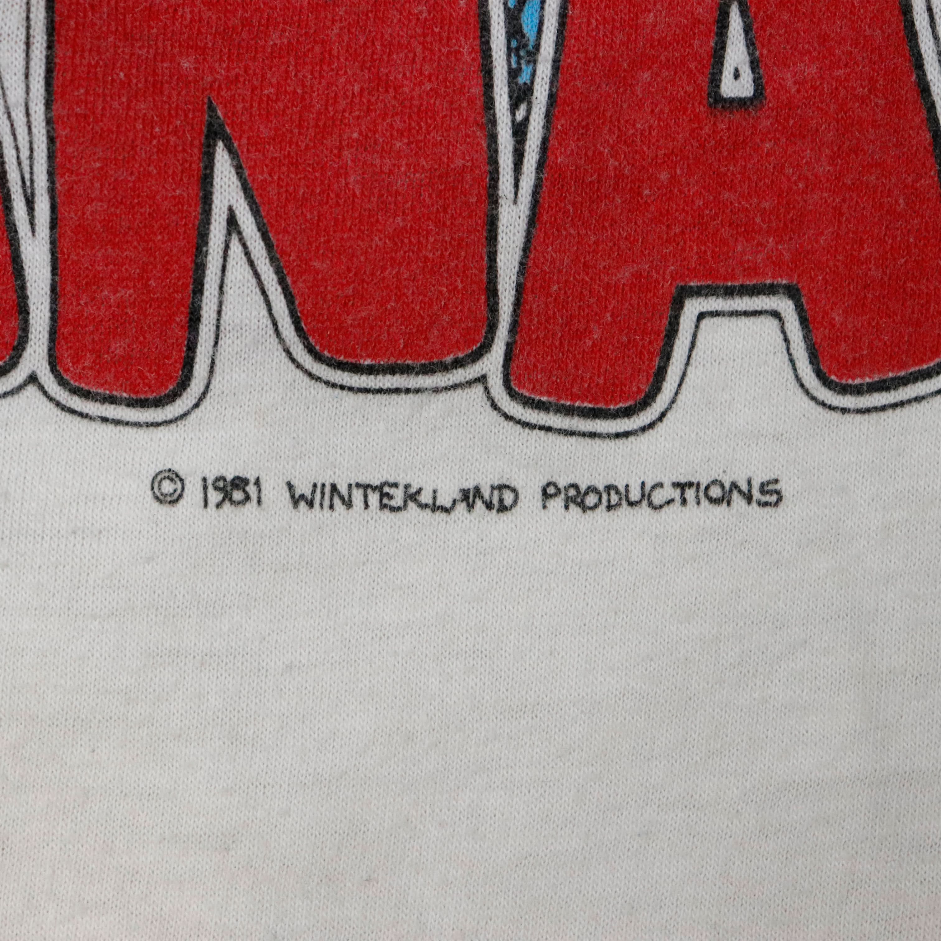 Vintage REO Speedwagon Live in Canada Raglan T-Shirt Size M