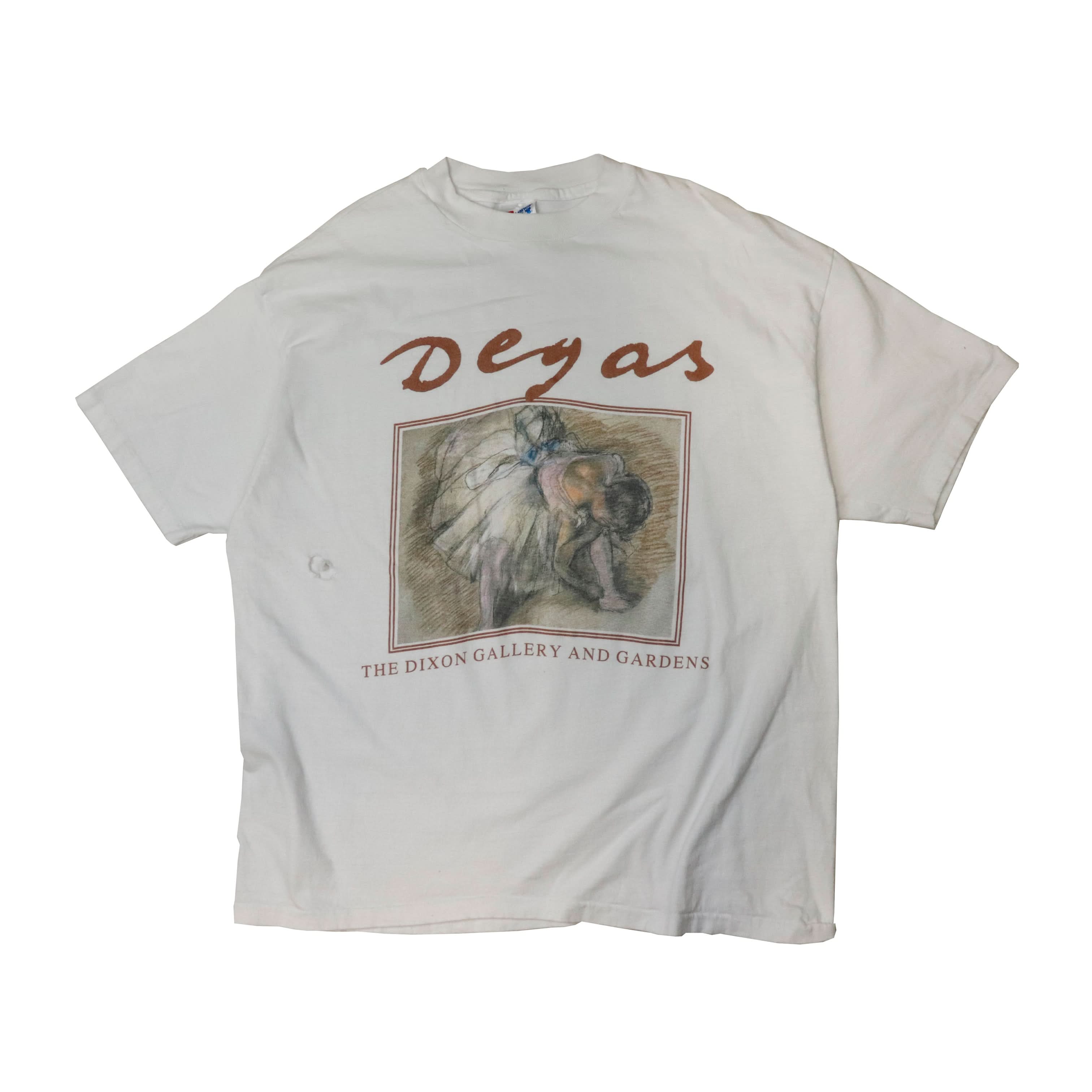Vintage Degas Art Ballet Graphic T-Shirt Size XL 90s