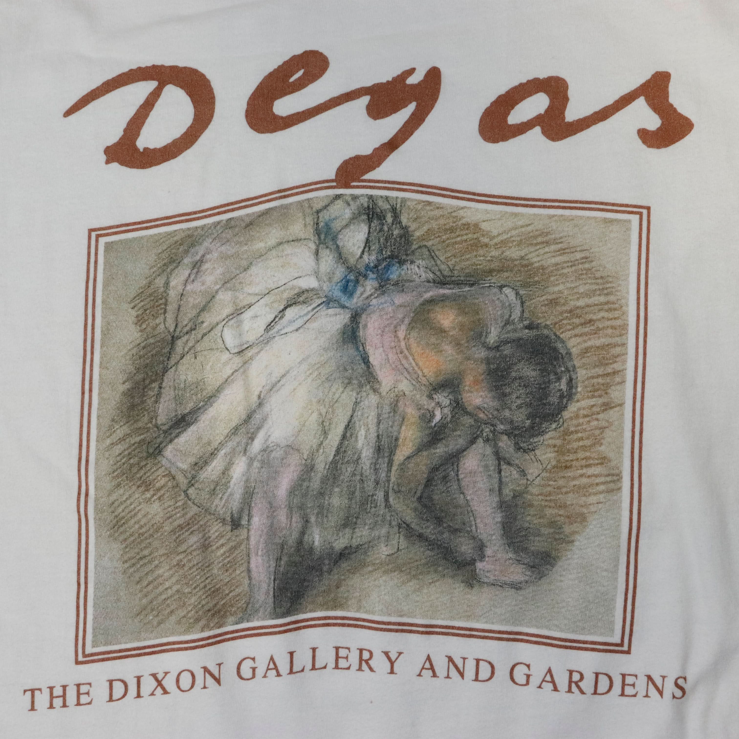 Vintage Degas Art Ballet Graphic T-Shirt Size XL 90s