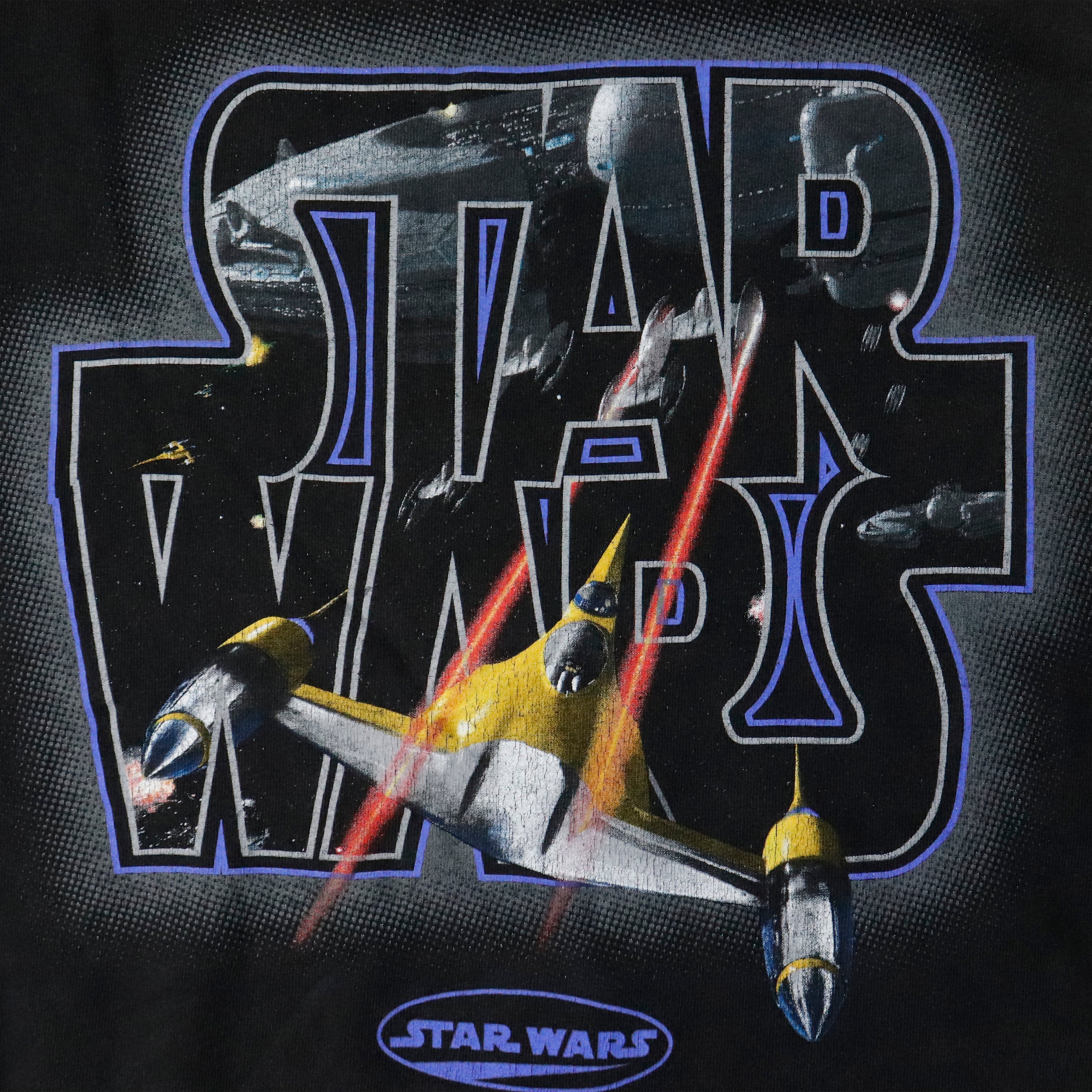 Vintage Star Wars Space Battle Graphic T-Shirt Size XL
