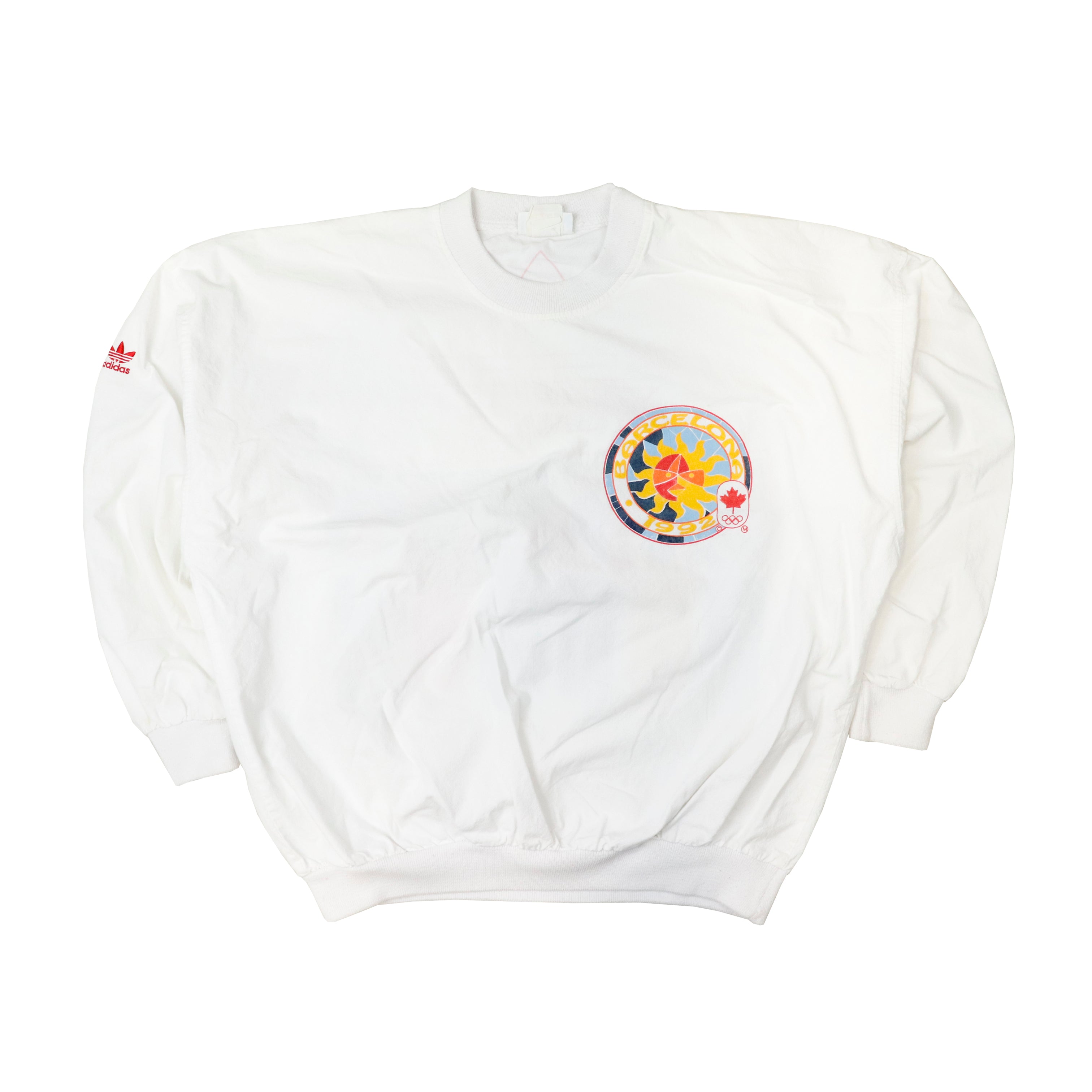 Vintage Adidas Barcelona 1992 Olympics Graphic Sweatshirt Size L