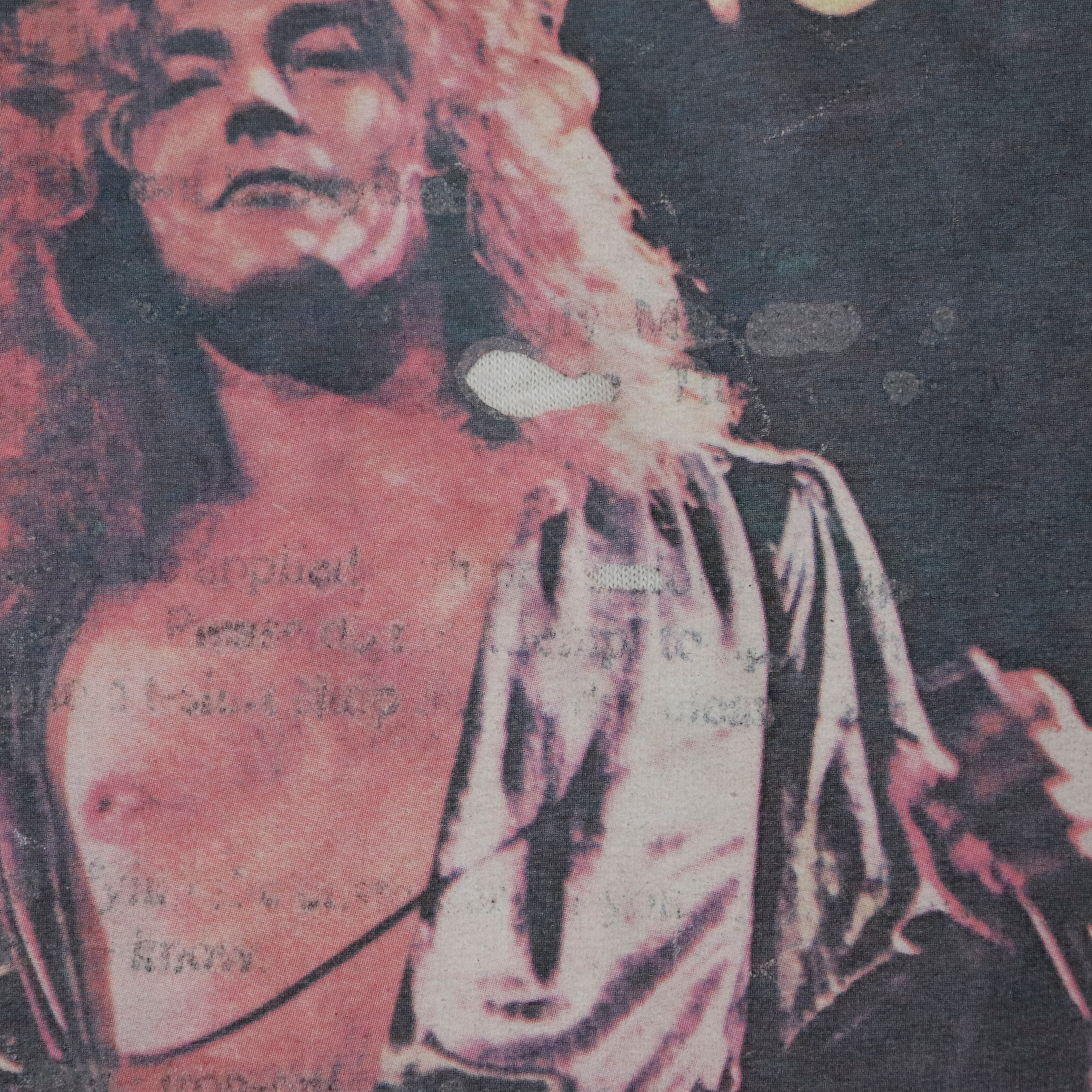 Vintage 80s Robert Plant Graphic Concert T-Shirt Size N/A