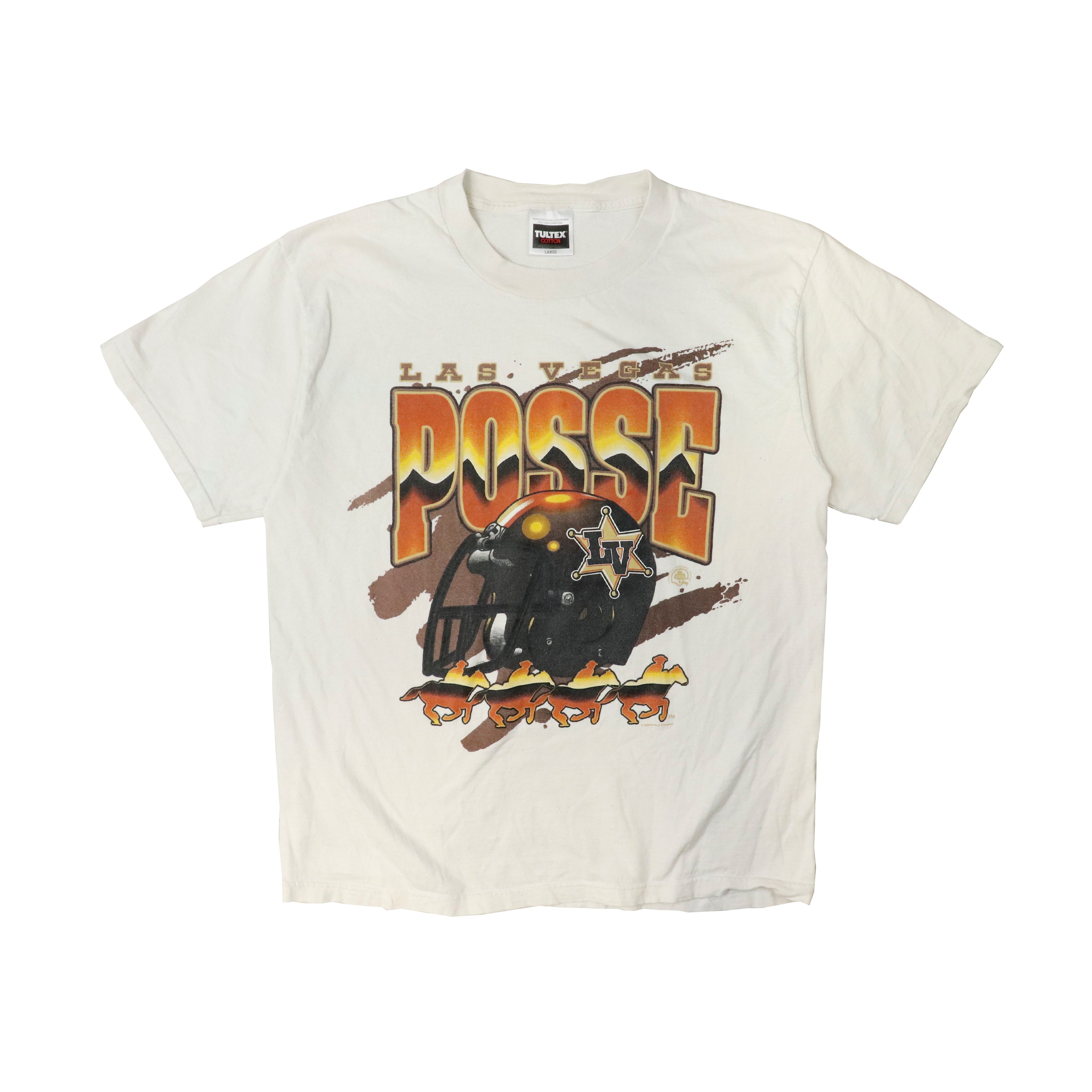 Vintage Las Vegas Posse CFL Football Graphic T-Shirt Size L