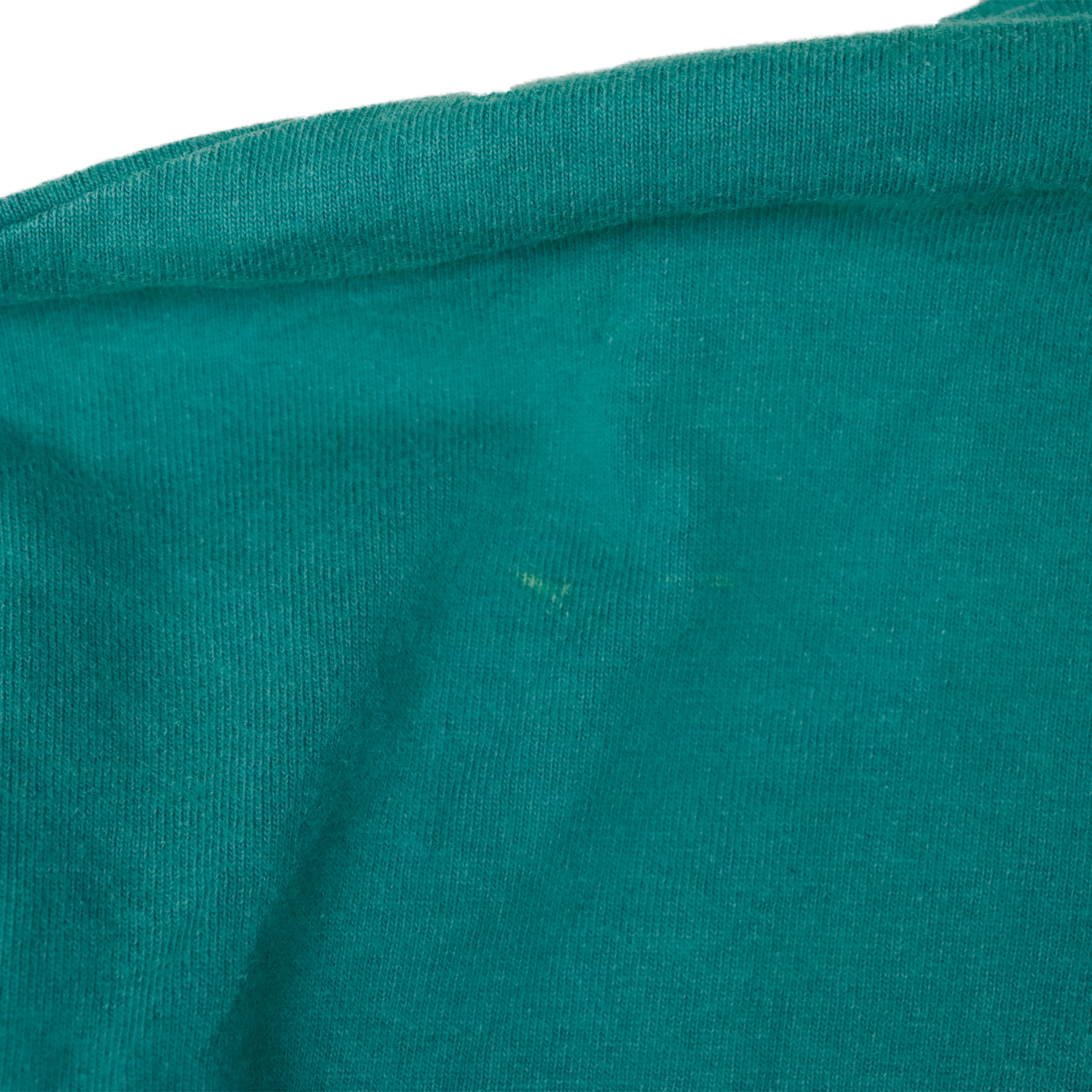 Vintage BOSS America Teal Hooded Pullover Sweatshirt Size M