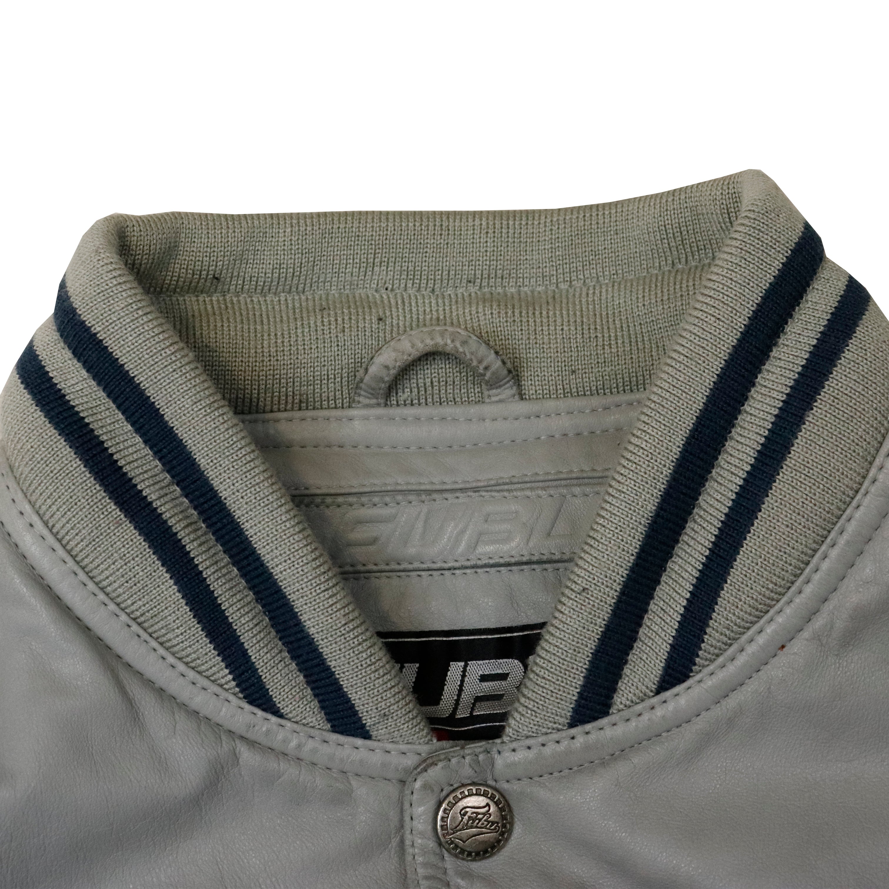 Vintage FUBU League 05 Leather Varsity Jacket Size L