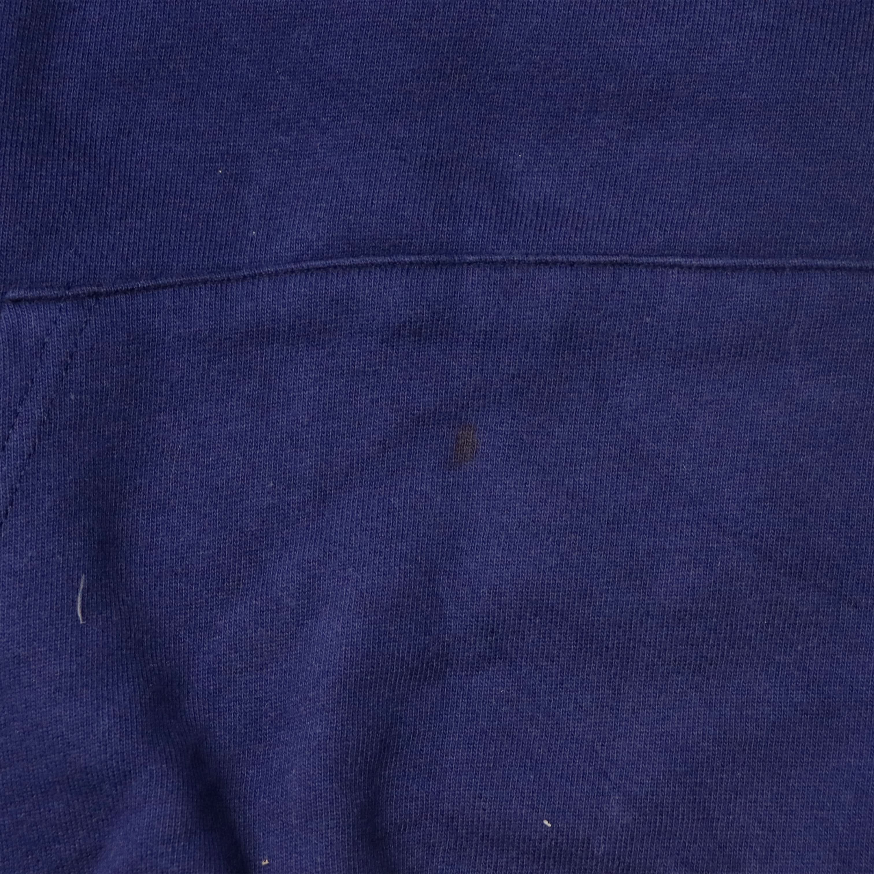 Vintage 90s RARE Russell Athletic Hooded Three-Button Pullover Sweatshirt Size M