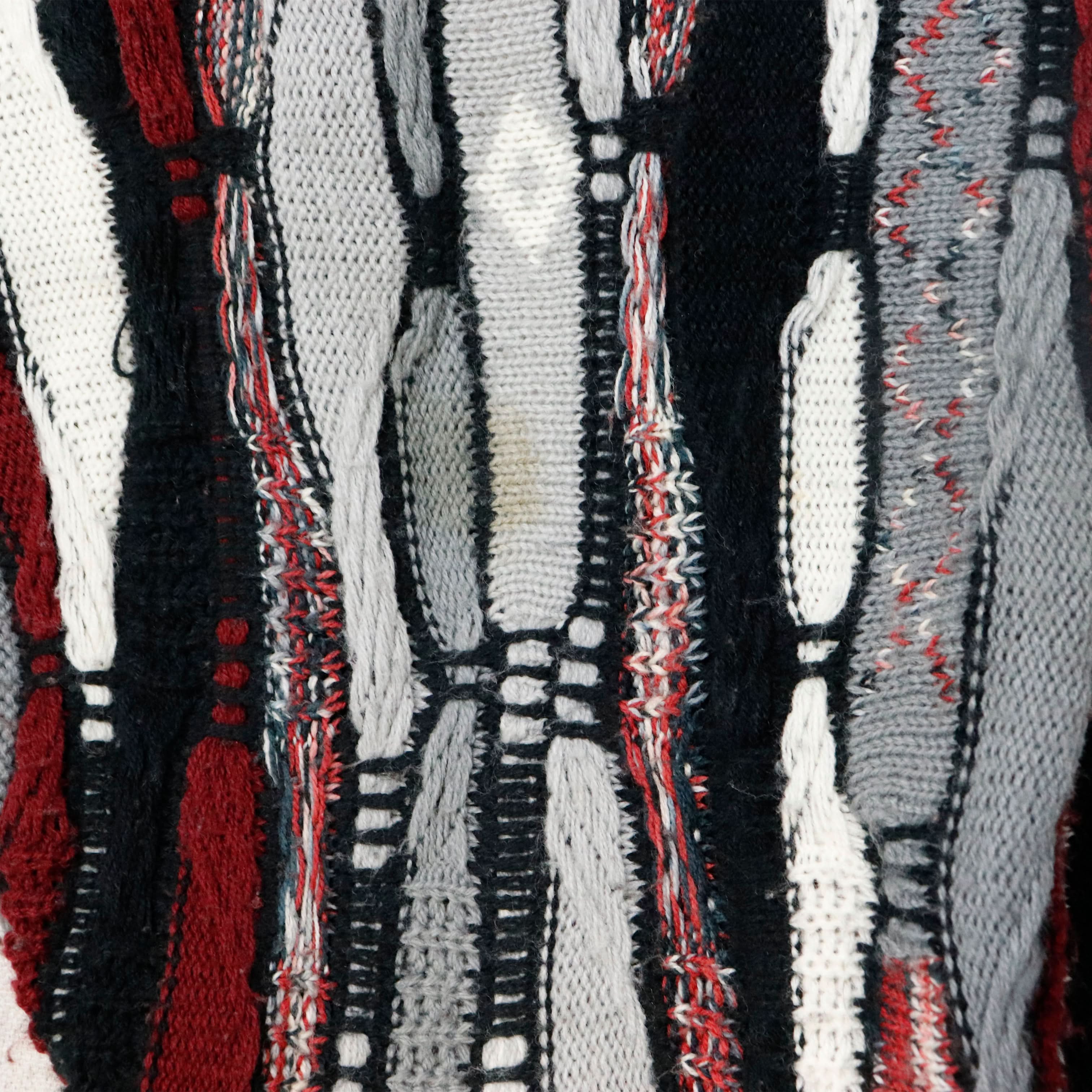 Vintage Alan Stuart Textured 3D Knit Sweater Size XL 90s