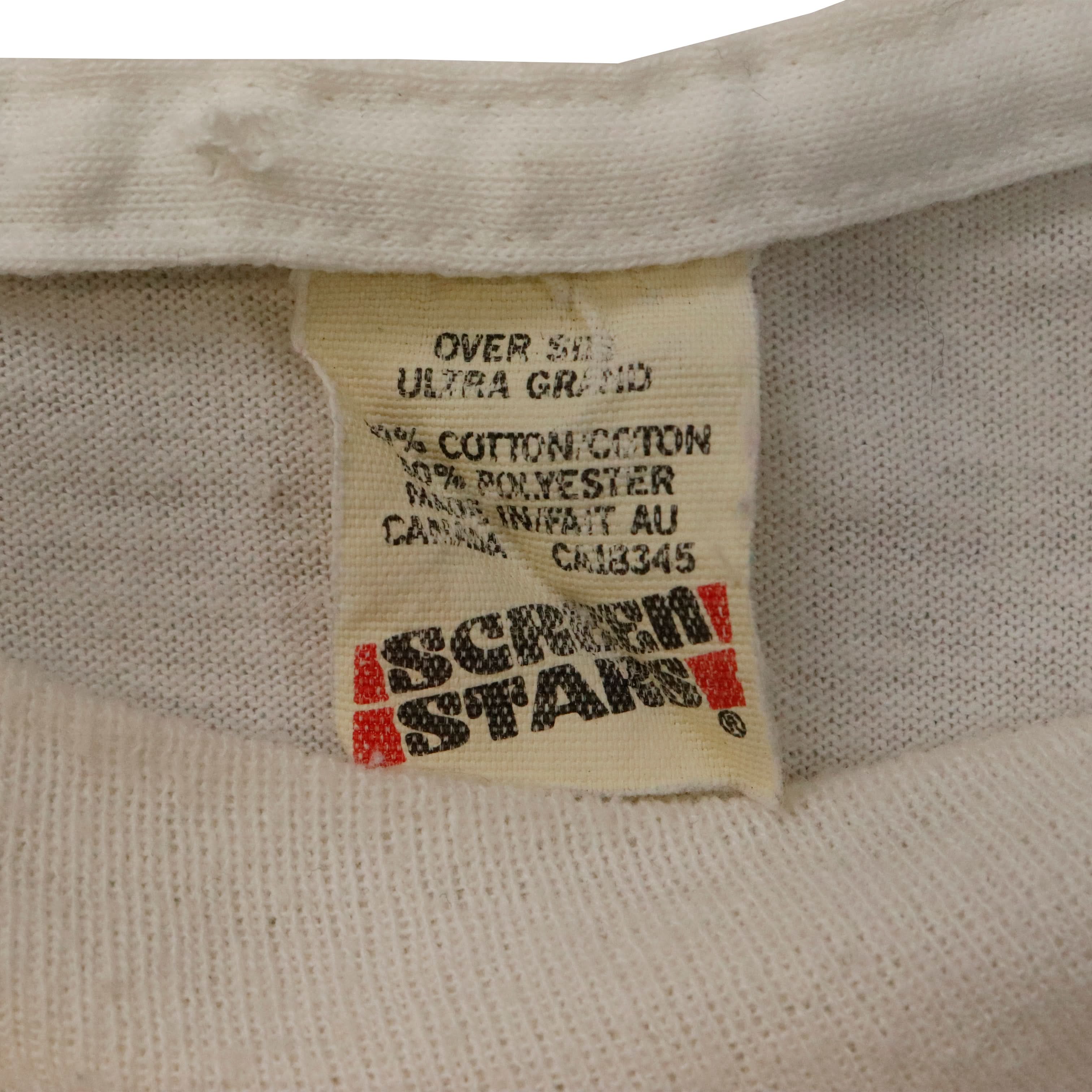 Vintage 1992 The Wizard of Oz Slippers Glitter Print T-Shirt One Size