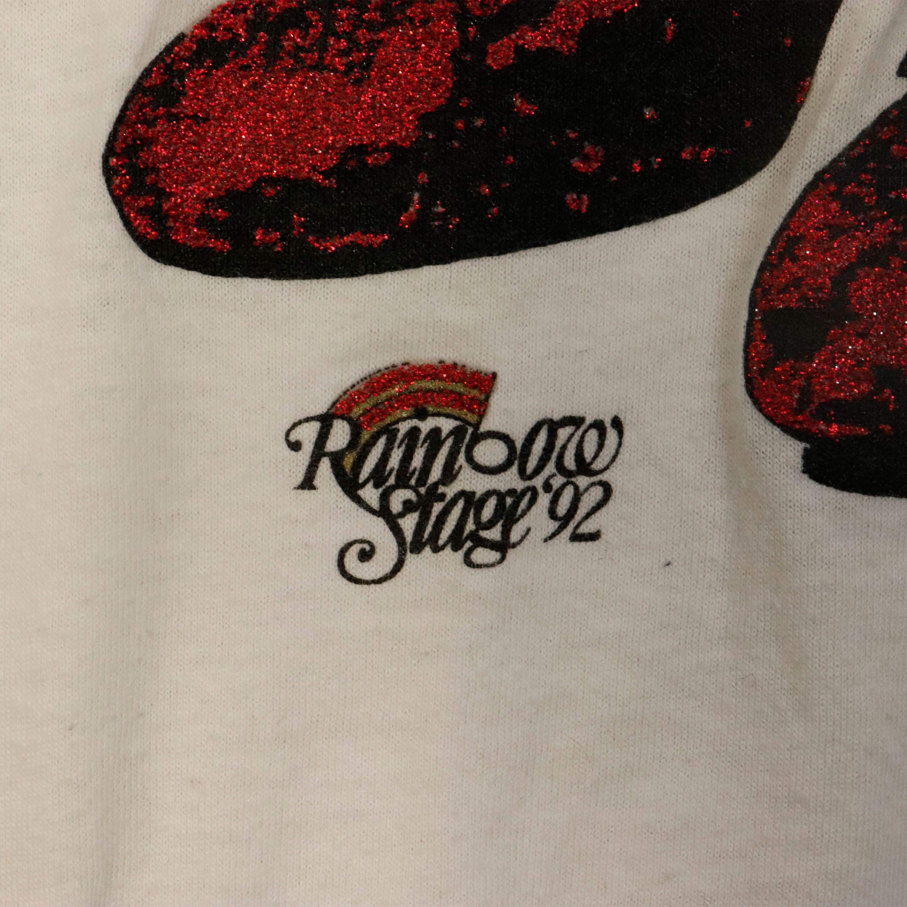 Vintage 1992 The Wizard of Oz Slippers Glitter Print T-Shirt One Size