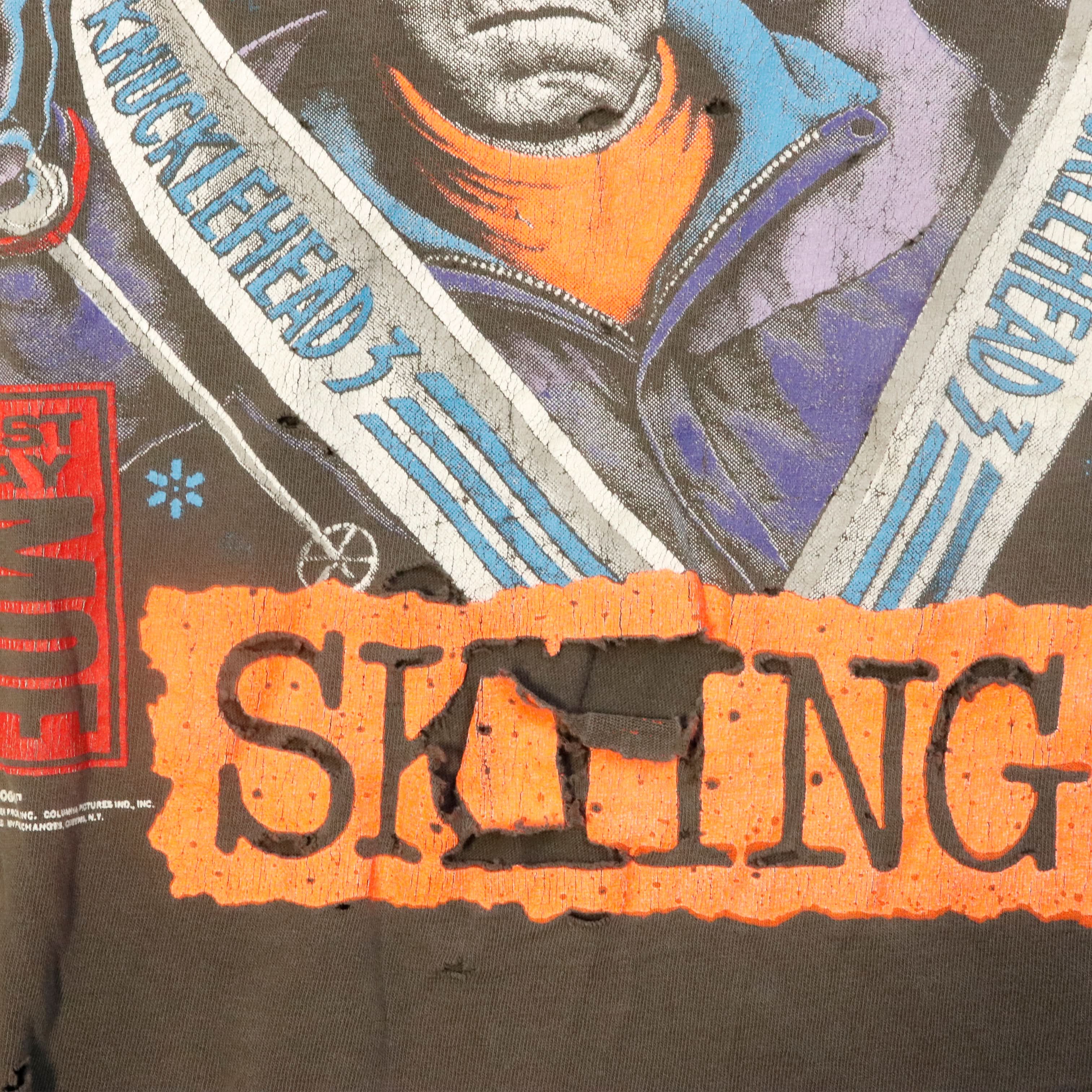 Vintage 1990 Moe Knows Skiing Graphic T-Shirt Size XL