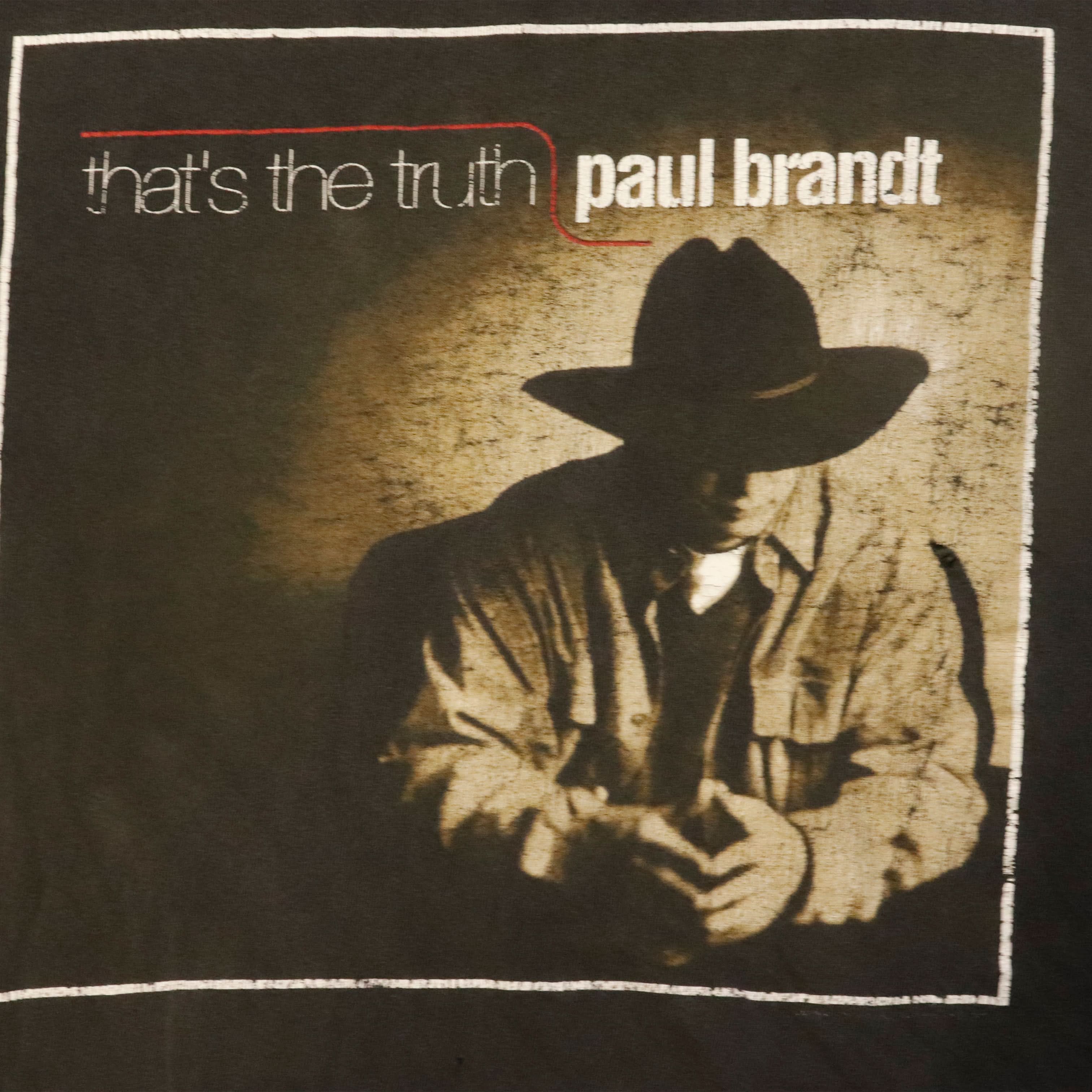 Vintage Paul Brandt "That's the Truth" Country Rock Tour T-Shirt Size N/A