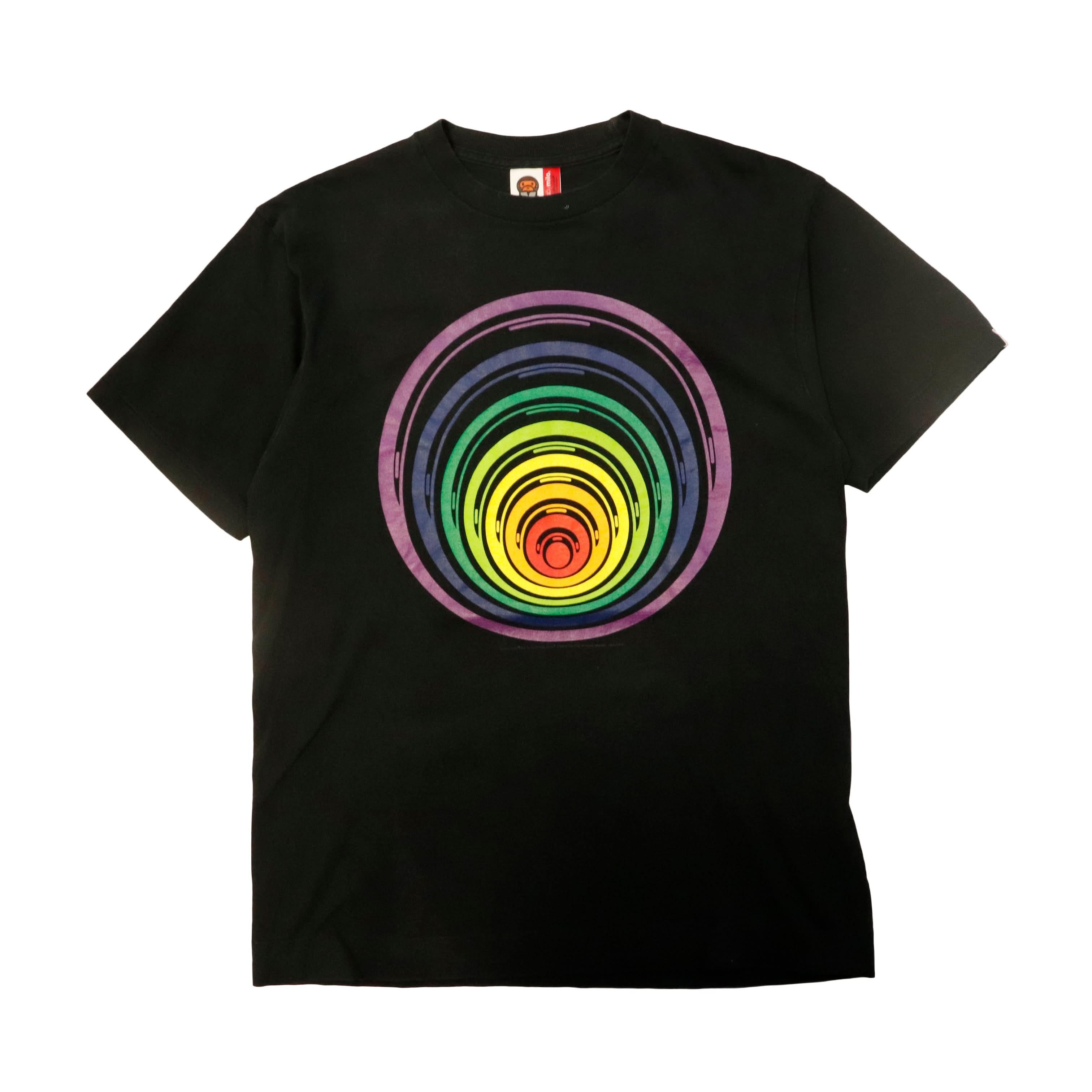 Vintage Baby Milo Rainbow Target Graphic T-Shirt Size M Bape