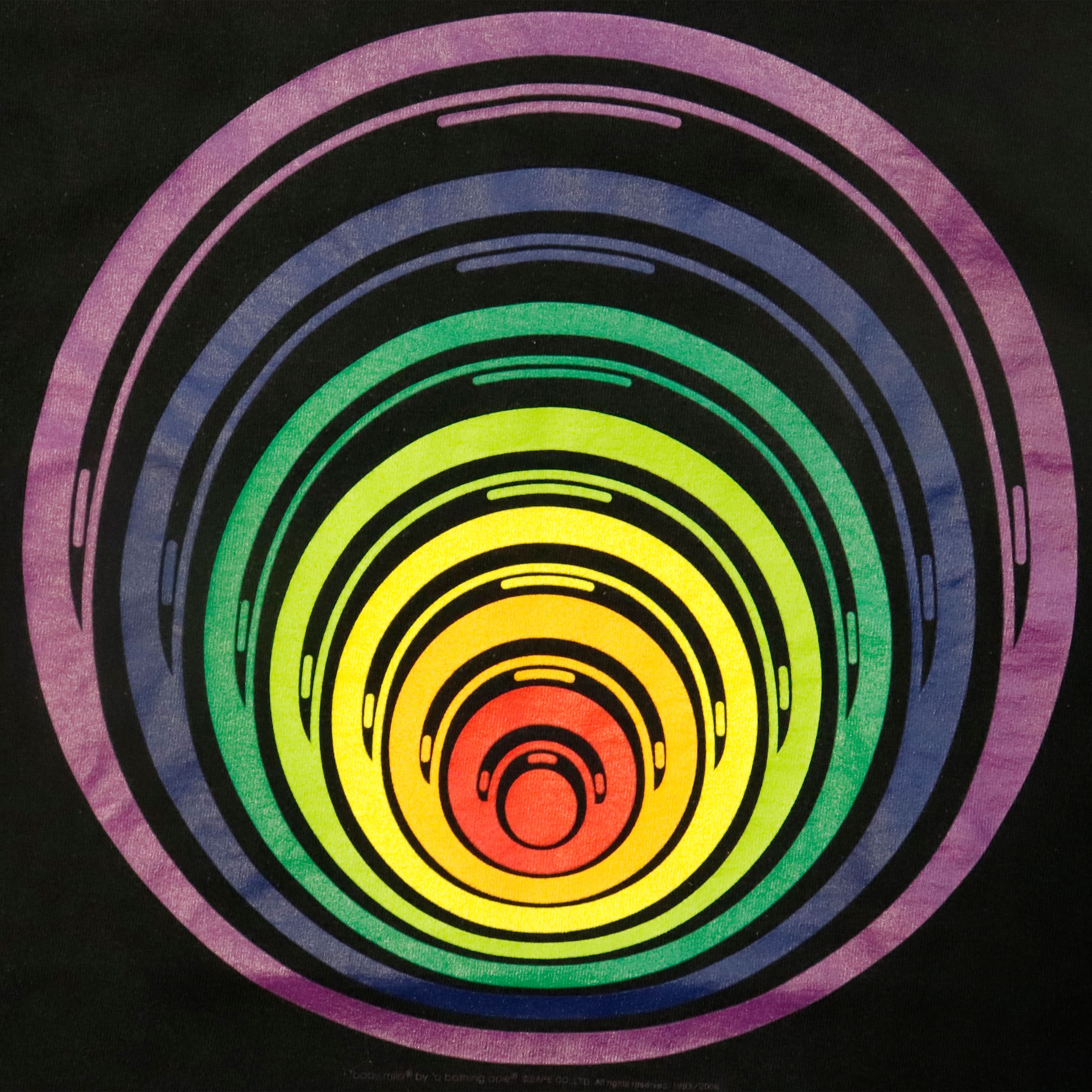 Vintage Baby Milo Rainbow Target Graphic T-Shirt Size M Bape