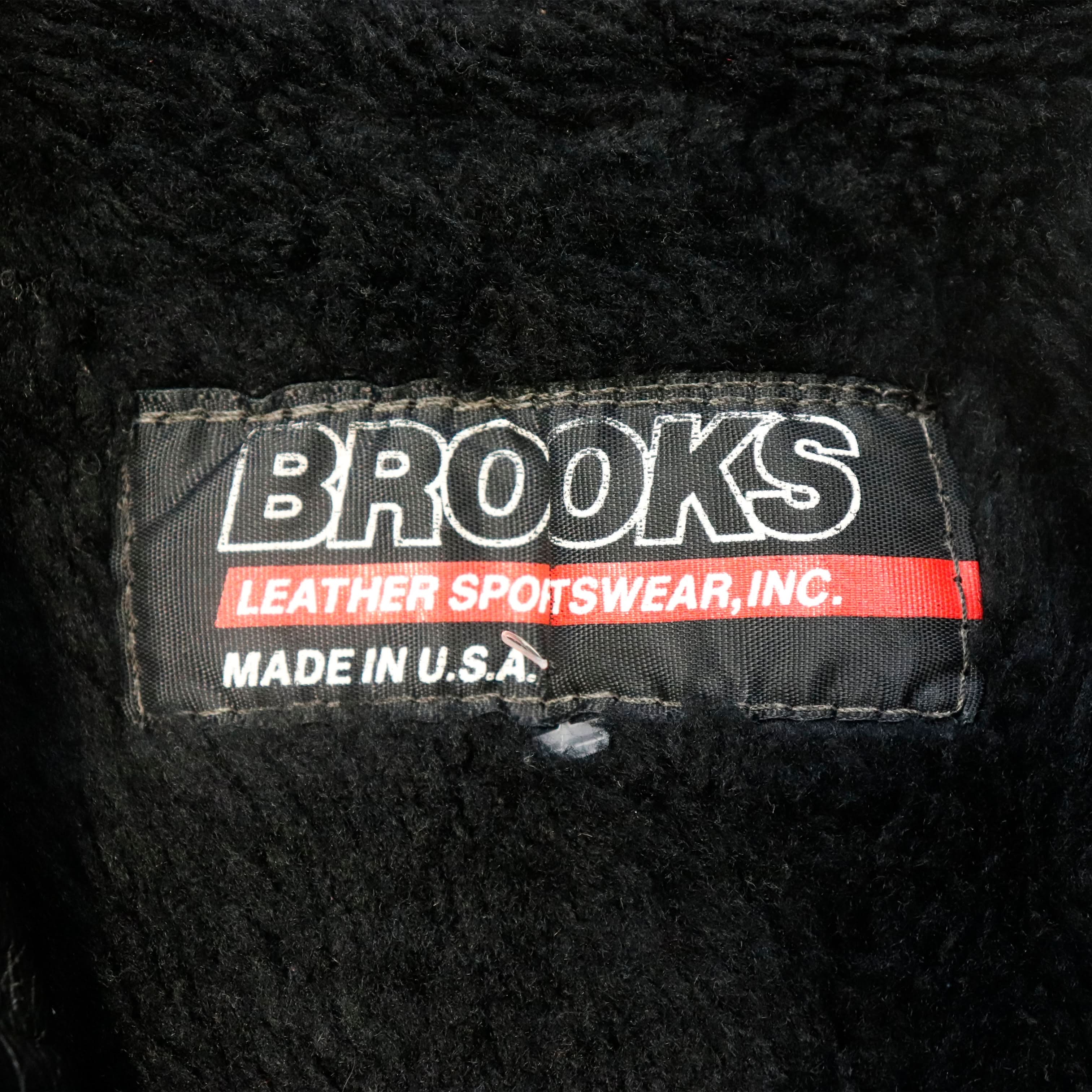 Vintage Brooks Cafe Racer Motorcycle Leather Jacket size 36 Mens