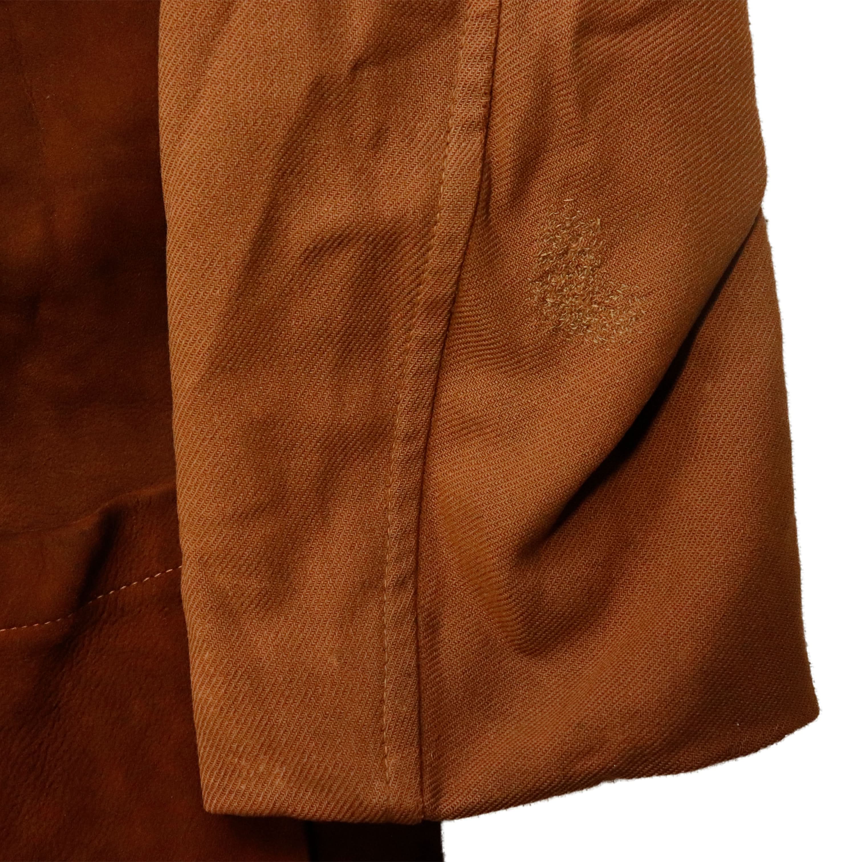 Vintage 40s McGregor Leather Sportswear Suede Panel Coat Size 42 Rockabilly