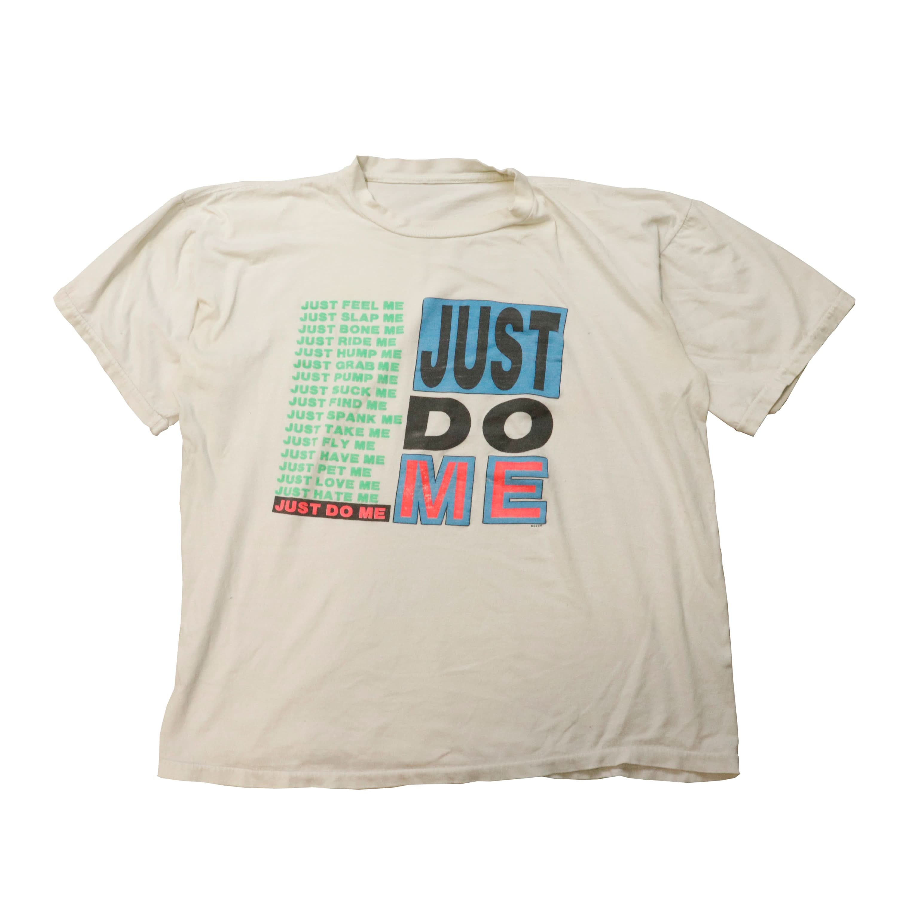 Vintage 90s spoof Just Do Me Graphic T-Shirt Size L