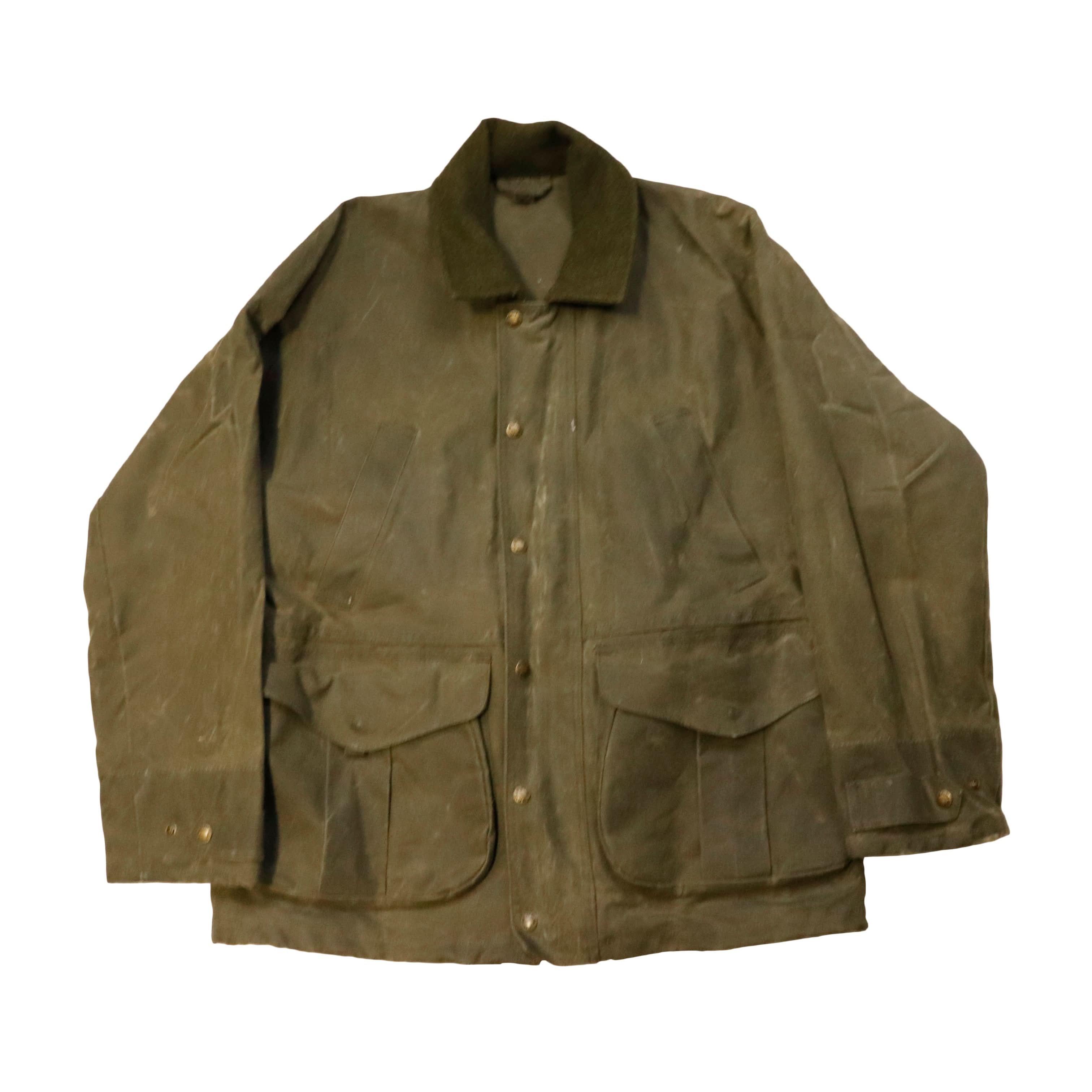 Vintage Filson Wax Cotton Hunting Fishing Jacket Size L