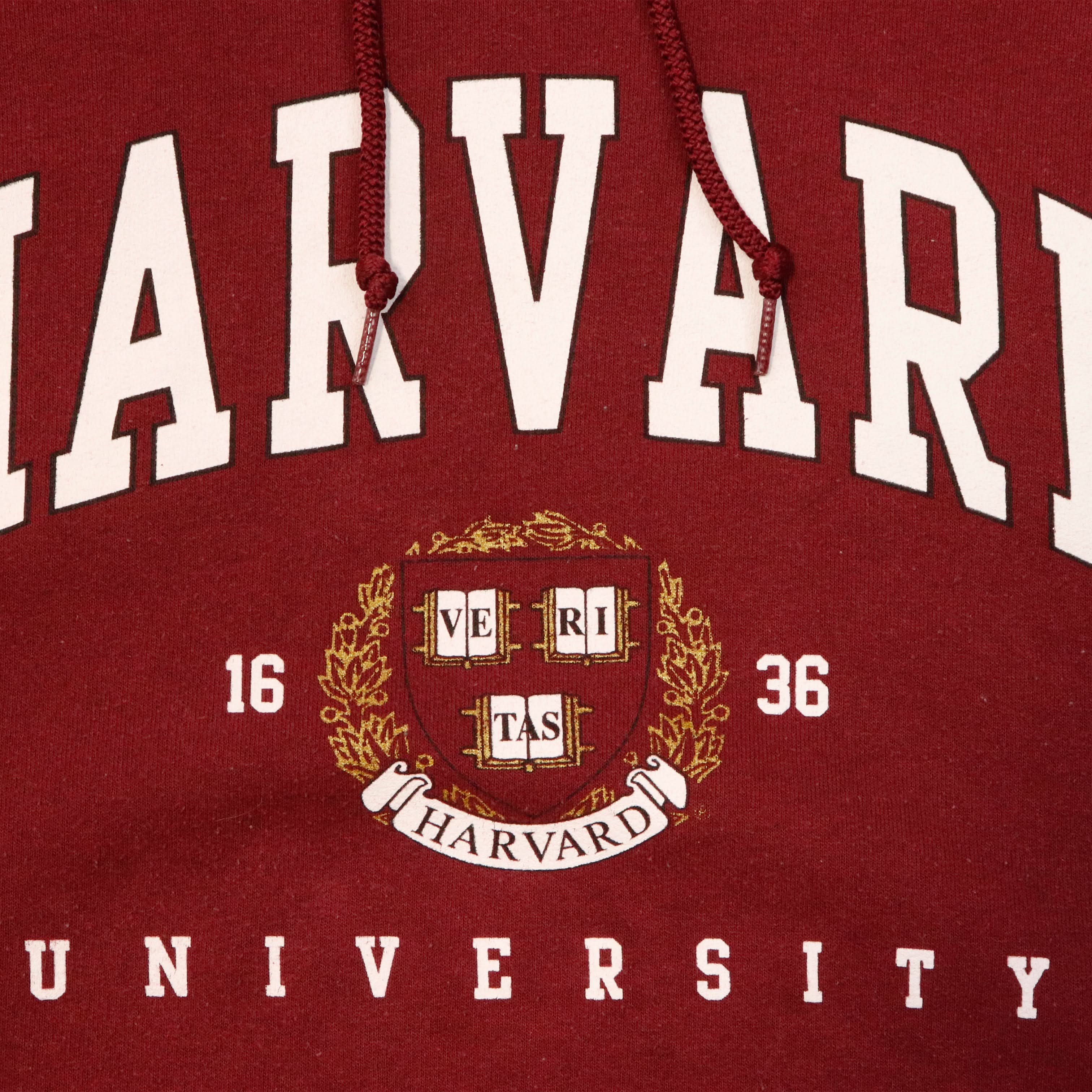 Vintage 90s Jerzees Harvard University Graphic Hoodie Size L