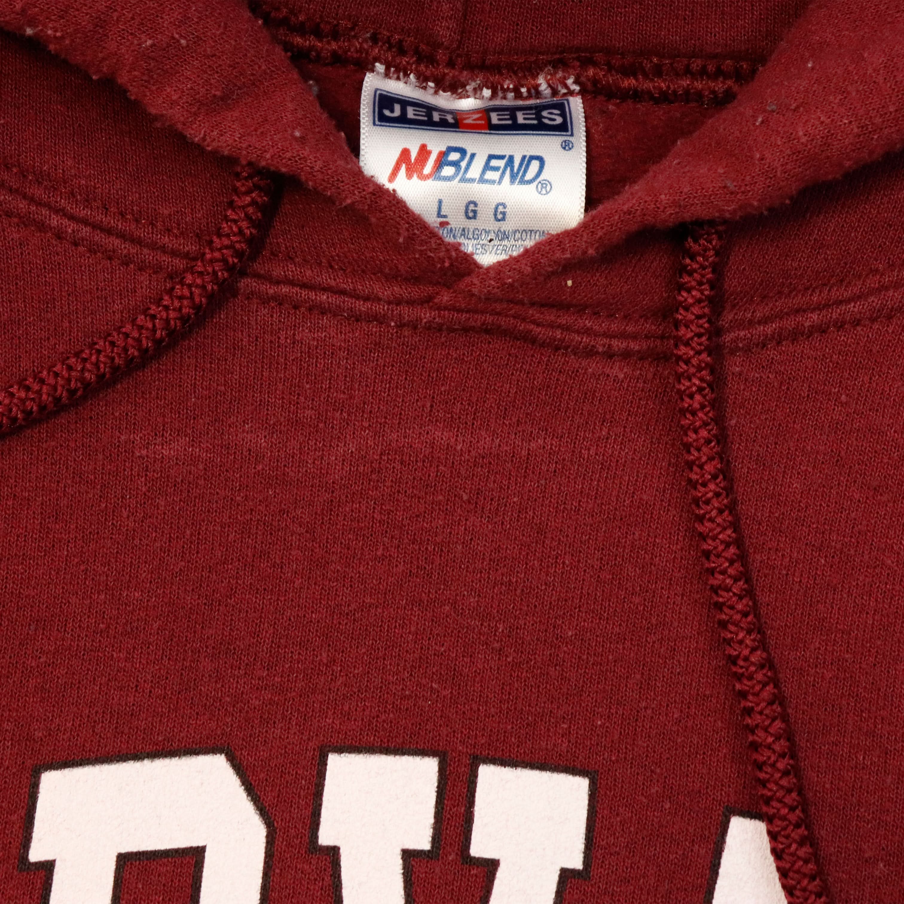 Vintage 90s Jerzees Harvard University Graphic Hoodie Size L