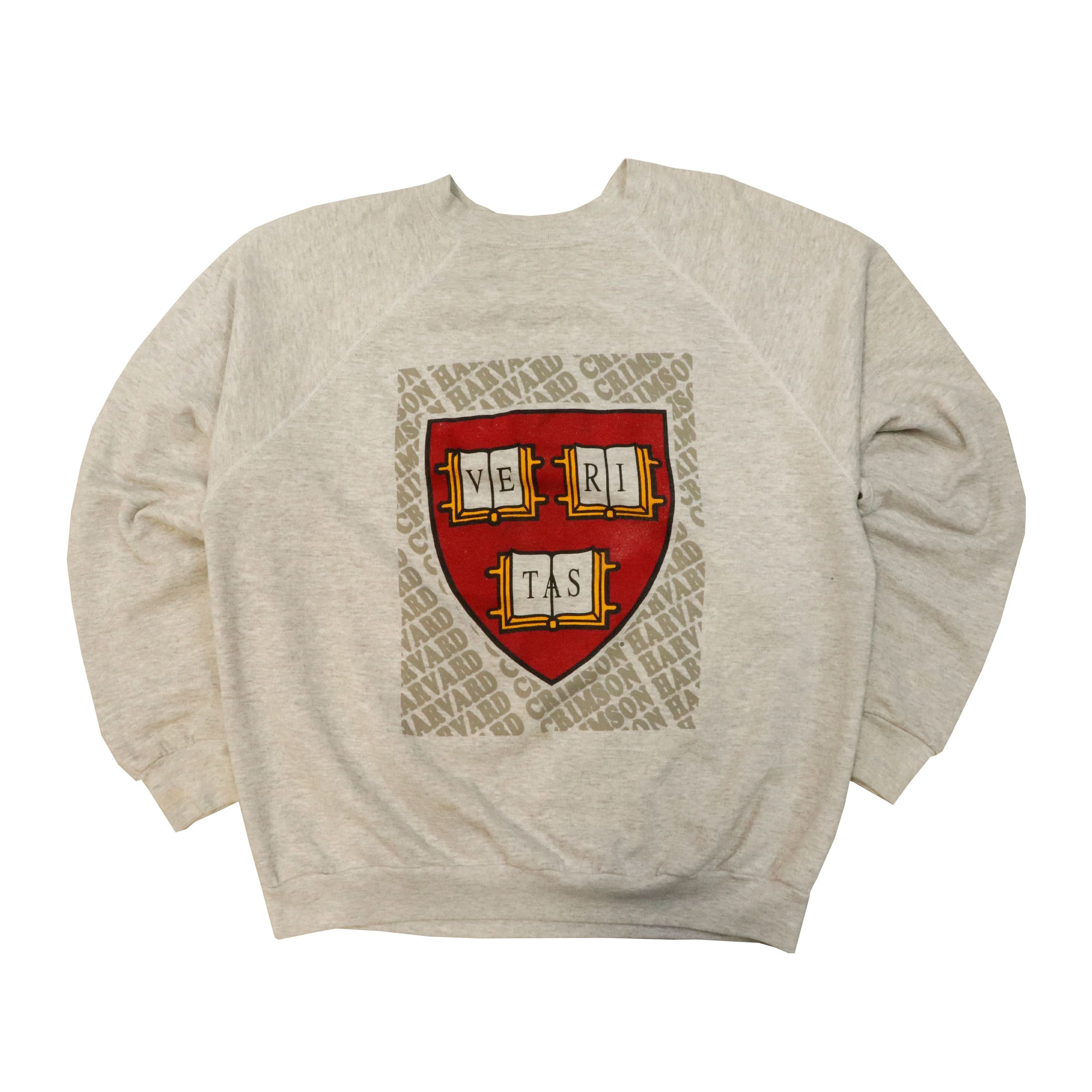 Vintage Harvard Veritas Crest Crewneck Sweatshirt Size XXL