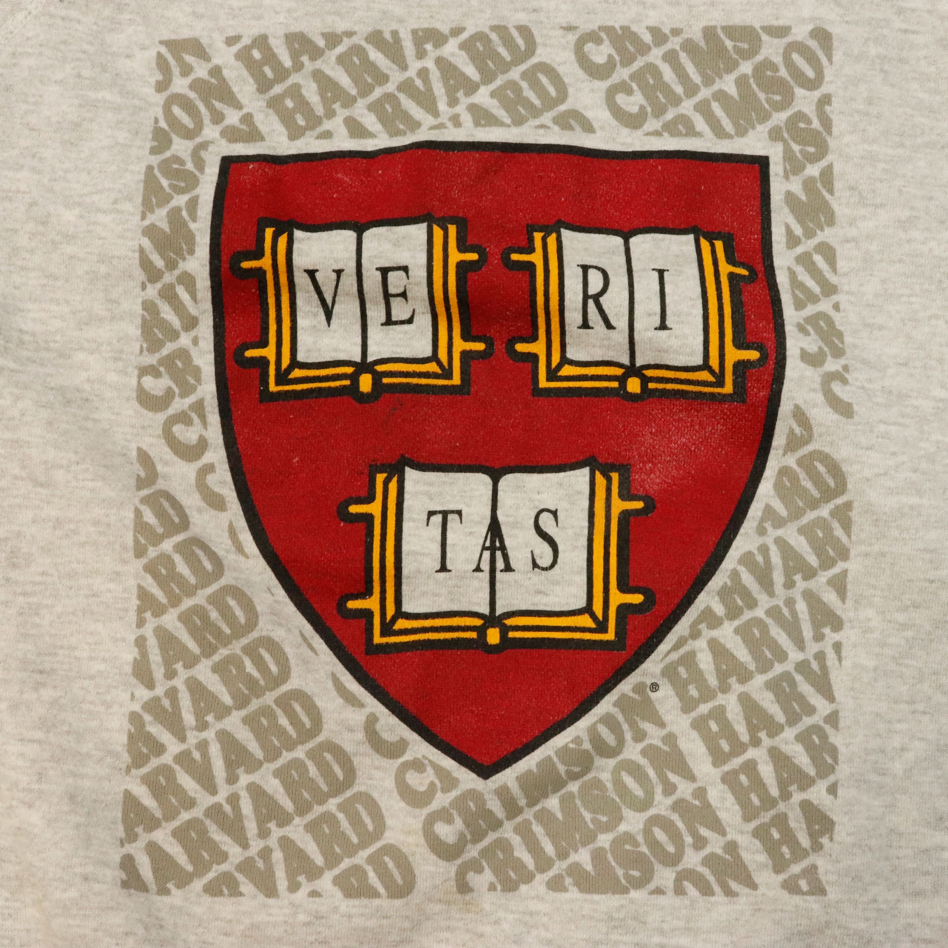 Vintage Harvard Veritas Crest Crewneck Sweatshirt Size XXL
