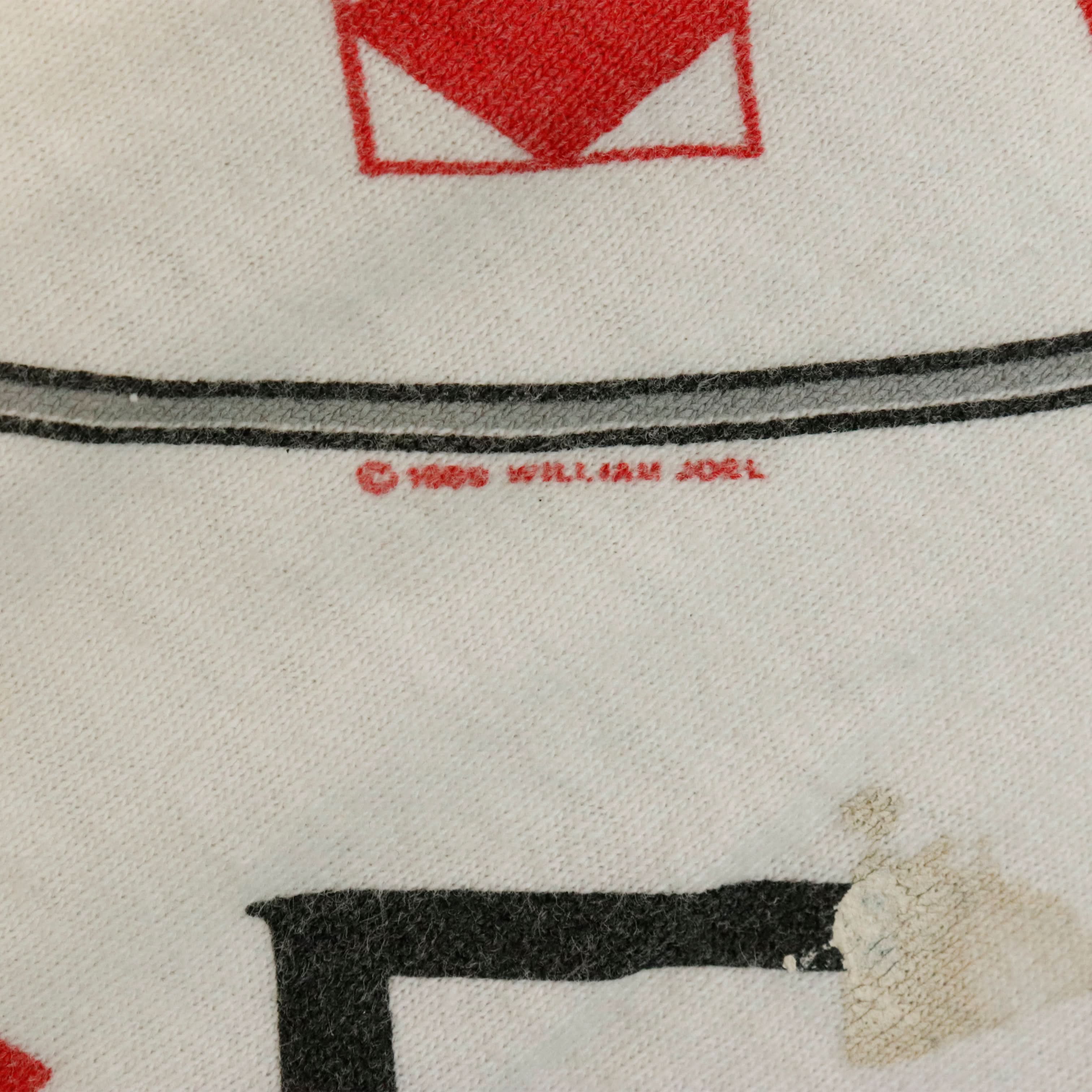 Vintage Billy Joel 1989-1990 Hanes Storm Front Tour T-Shirt Size XL