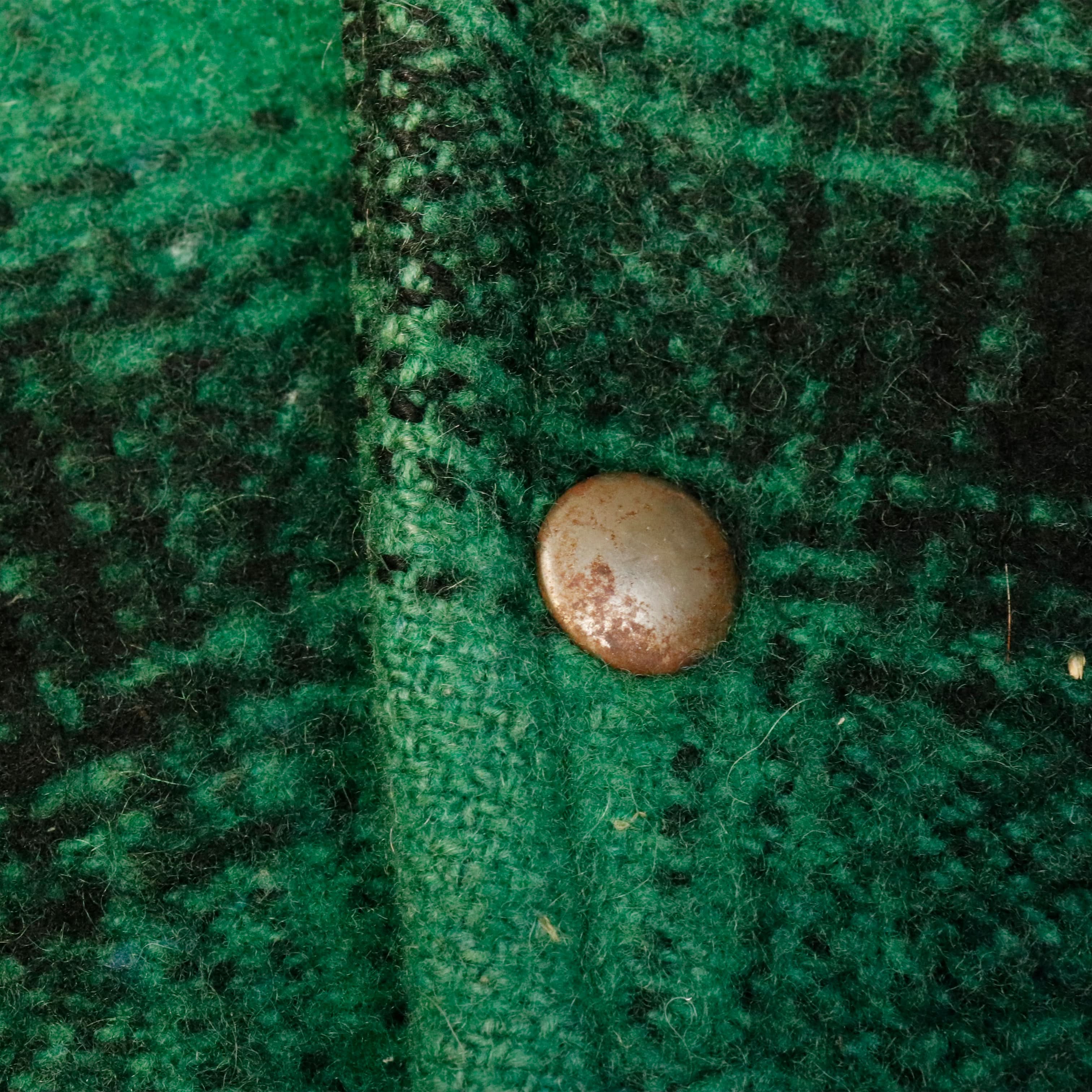 Vintage 50s Mackinaw Hunting Fishing Aero plaid wool jacket