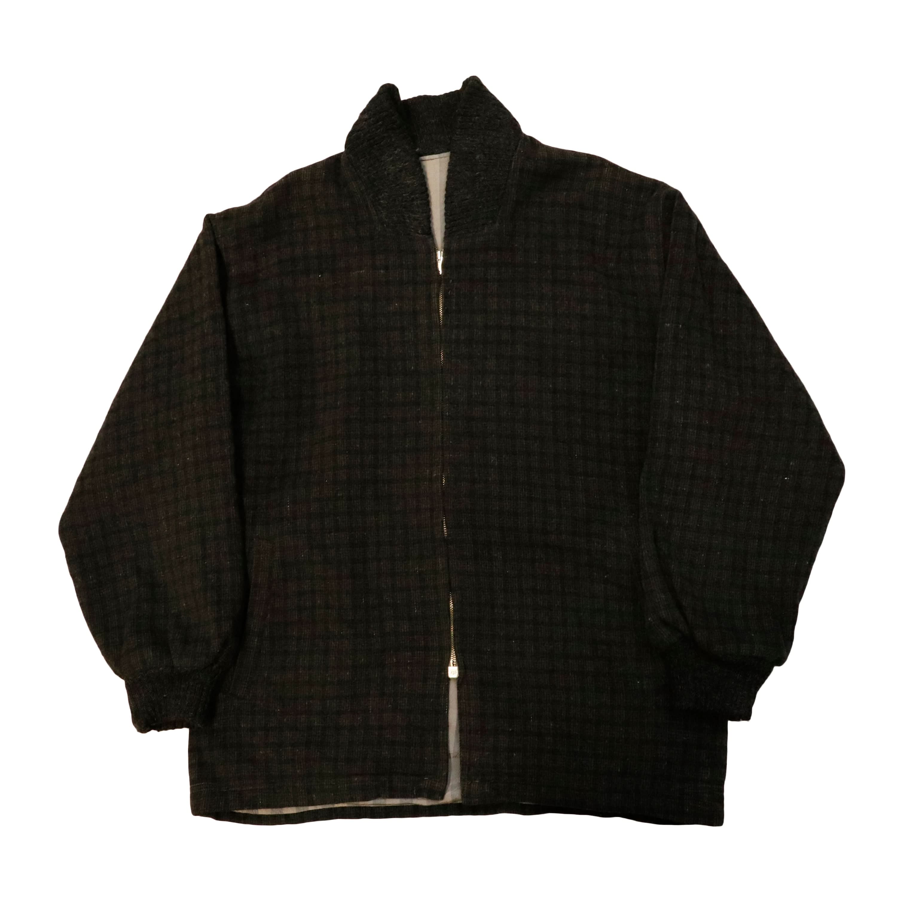 Vintage Whit Snow 50s Car Club Plaid Zip-Up Jacket Size L