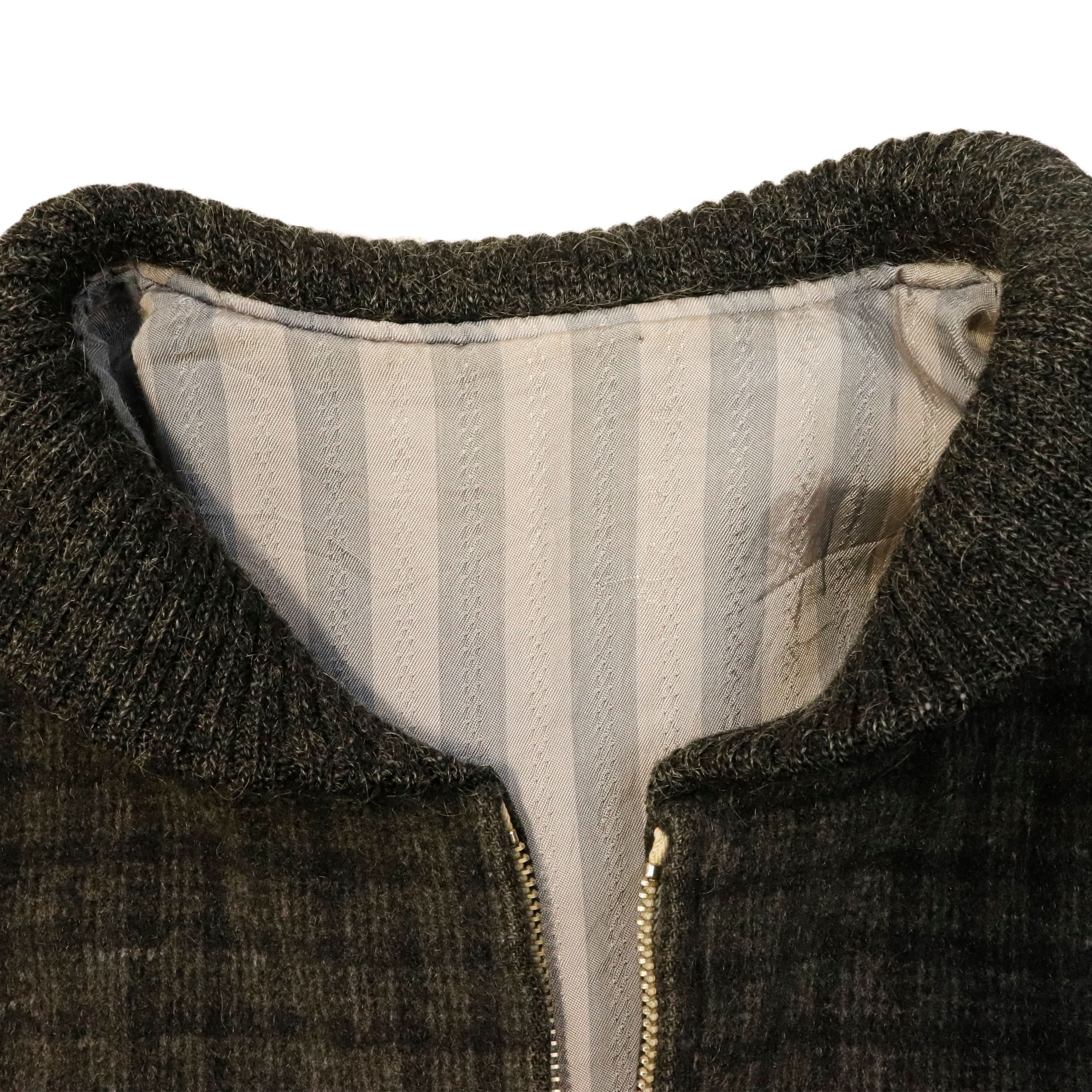 Vintage Whit Snow 50s Car Club Plaid Zip-Up Jacket Size L