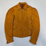 1930s Leather Jacket Grommet Zipper Womens RARE FAIF.CA 
